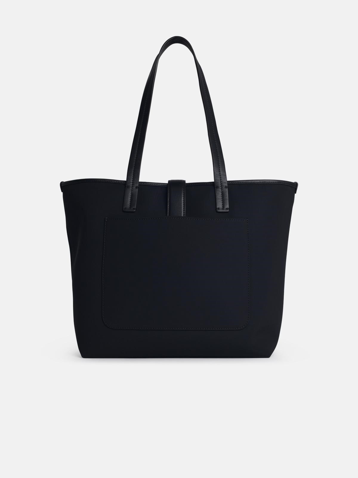 'TRICK' BLACK NYLON SHOPPING BAG - 3