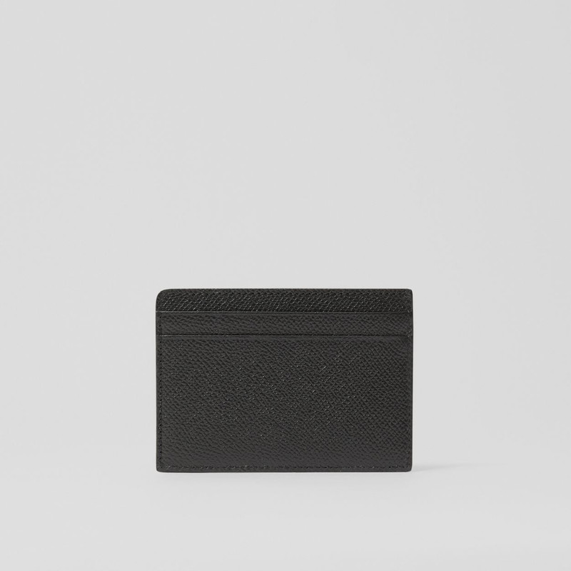 Icon Stripe Print Grainy Leather Card Case 4