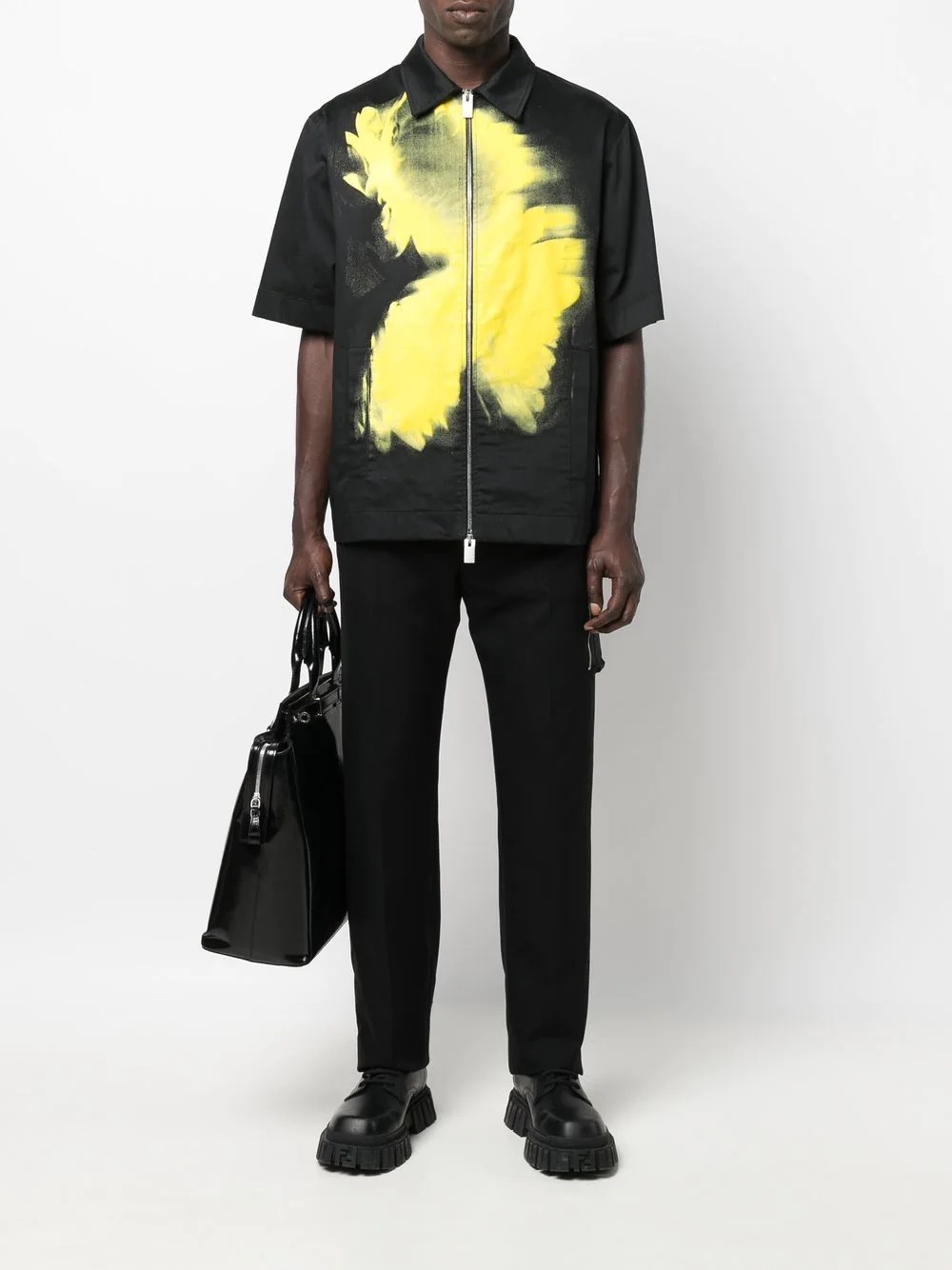 straight-leg cut trousers - 2