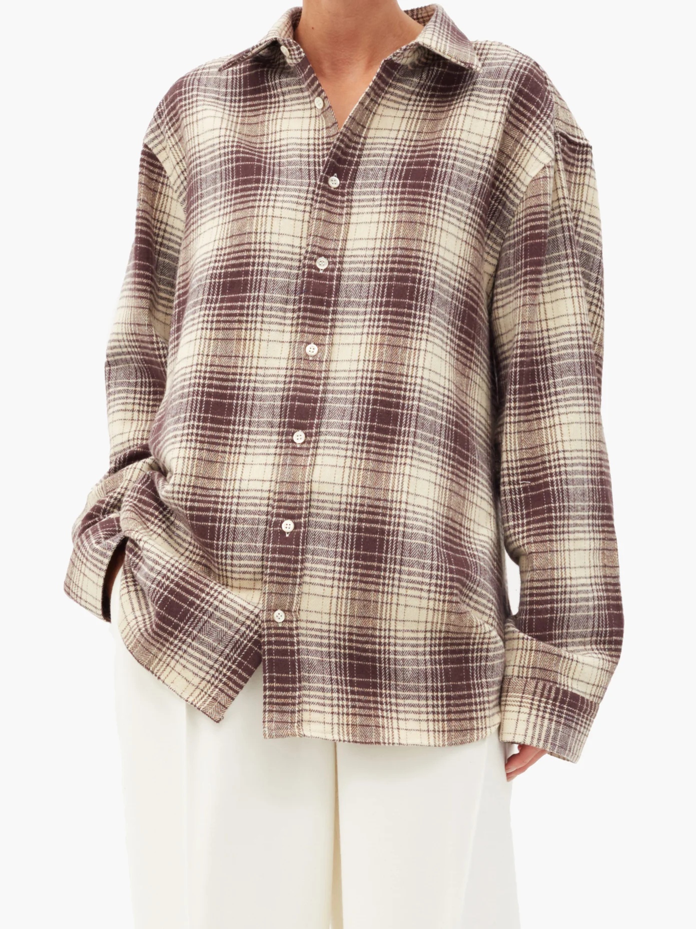 The Others plaid cotton-flannel shirt - 5