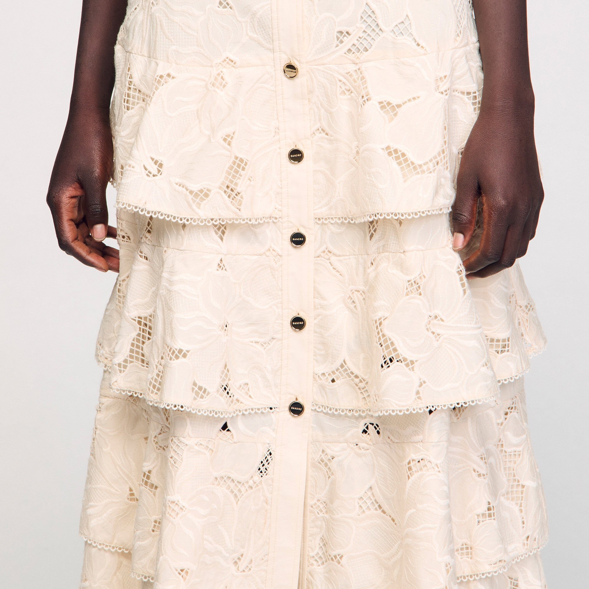 MAXI FRILLED SKIRT - 3