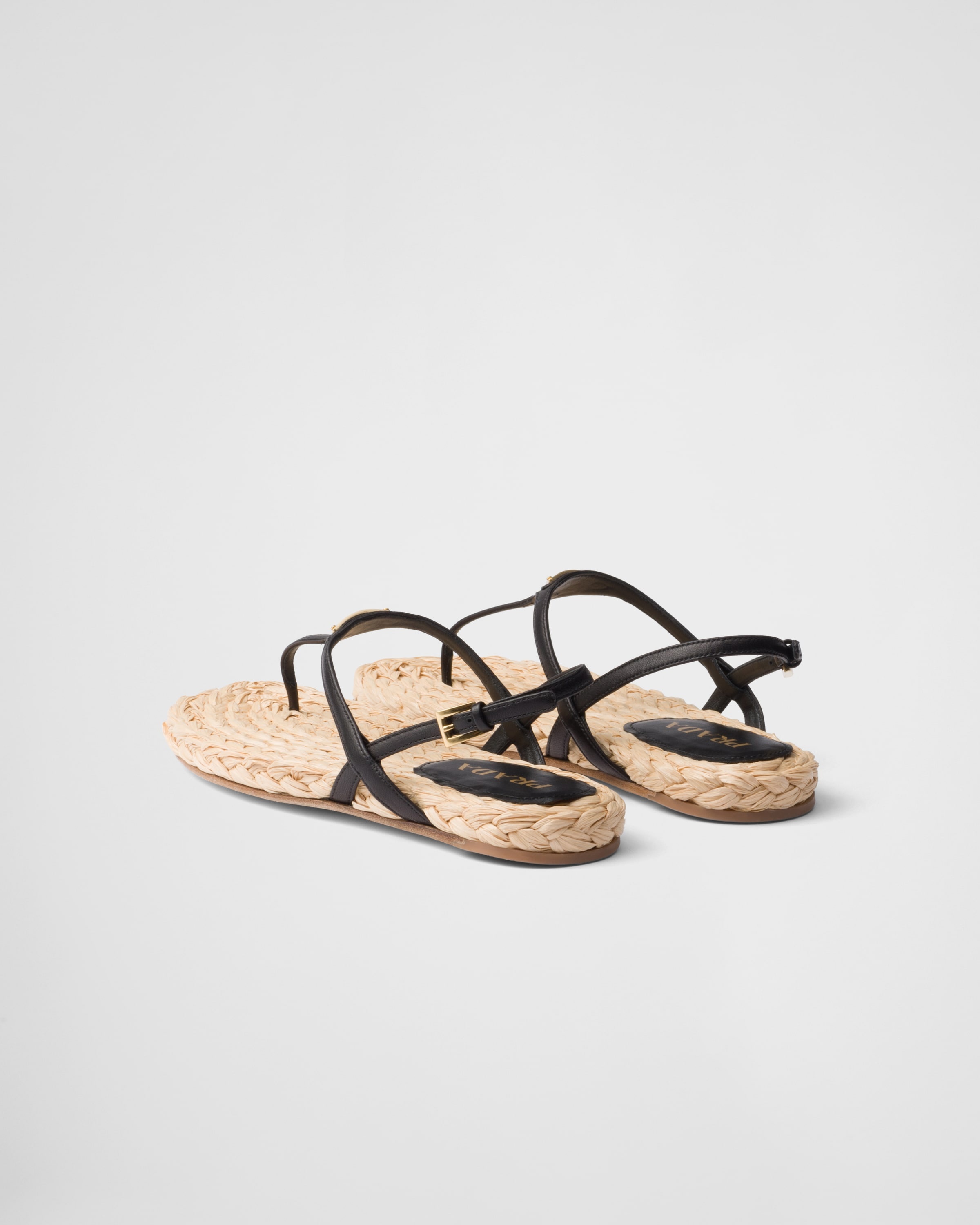 Nappa leather thong sandals - 4