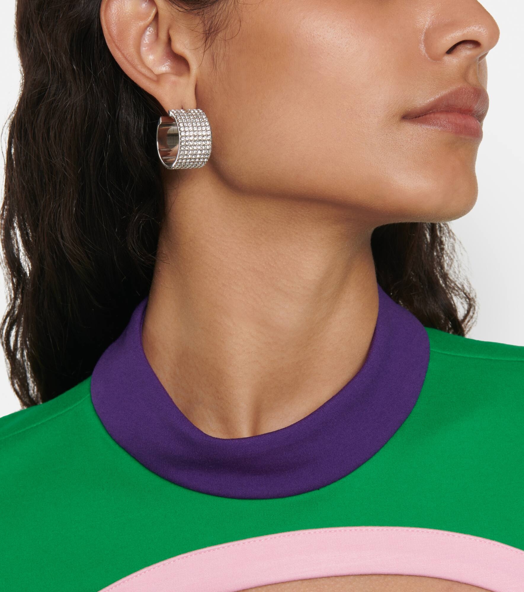 Rih Small embellished hoop earrings - 3