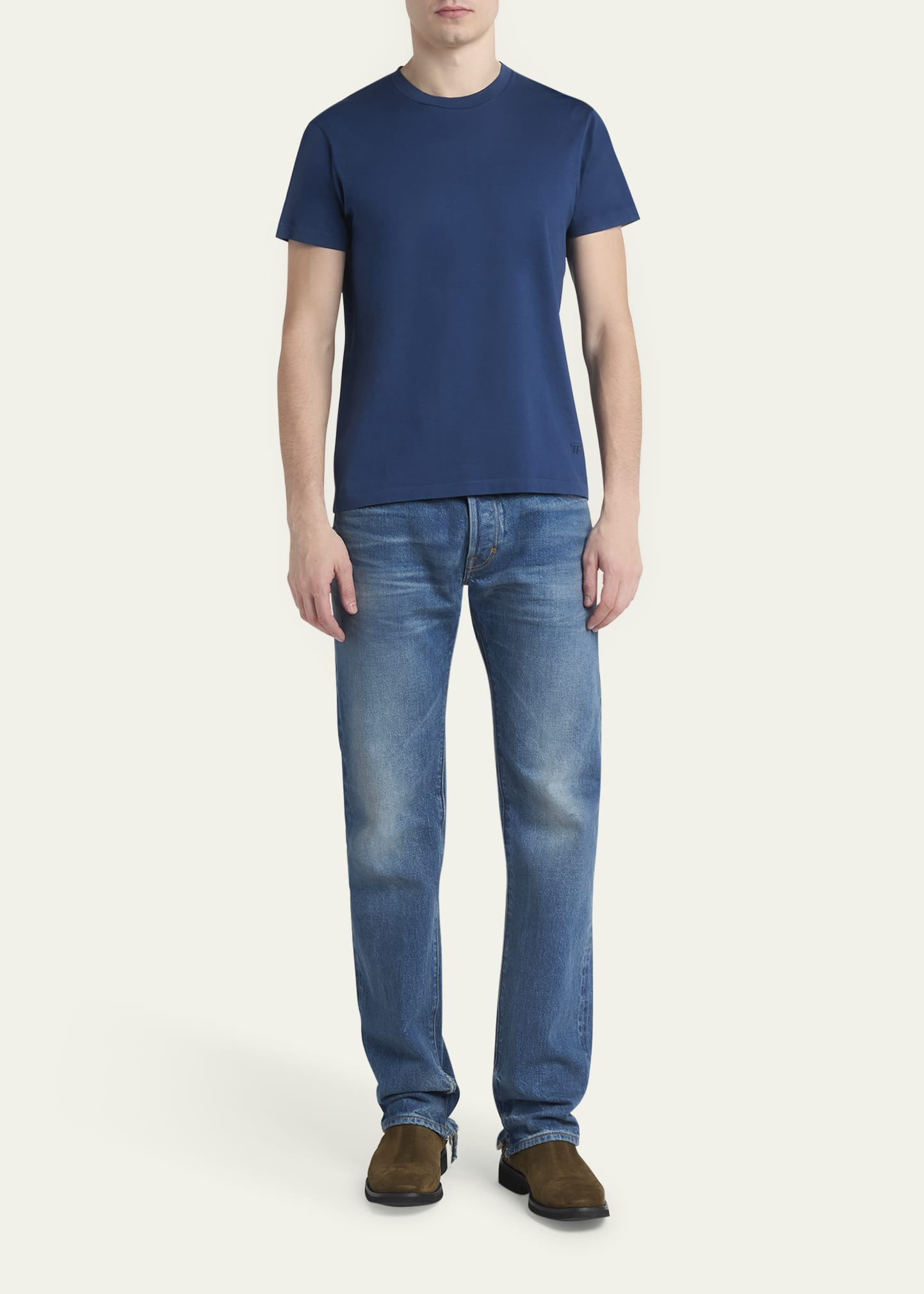 Men's Jersey Cotton Crewneck T-Shirt - 2