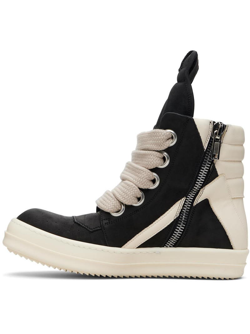 Rick Owens Black Concordians Jumbolace Geobasket Sneakers outlook