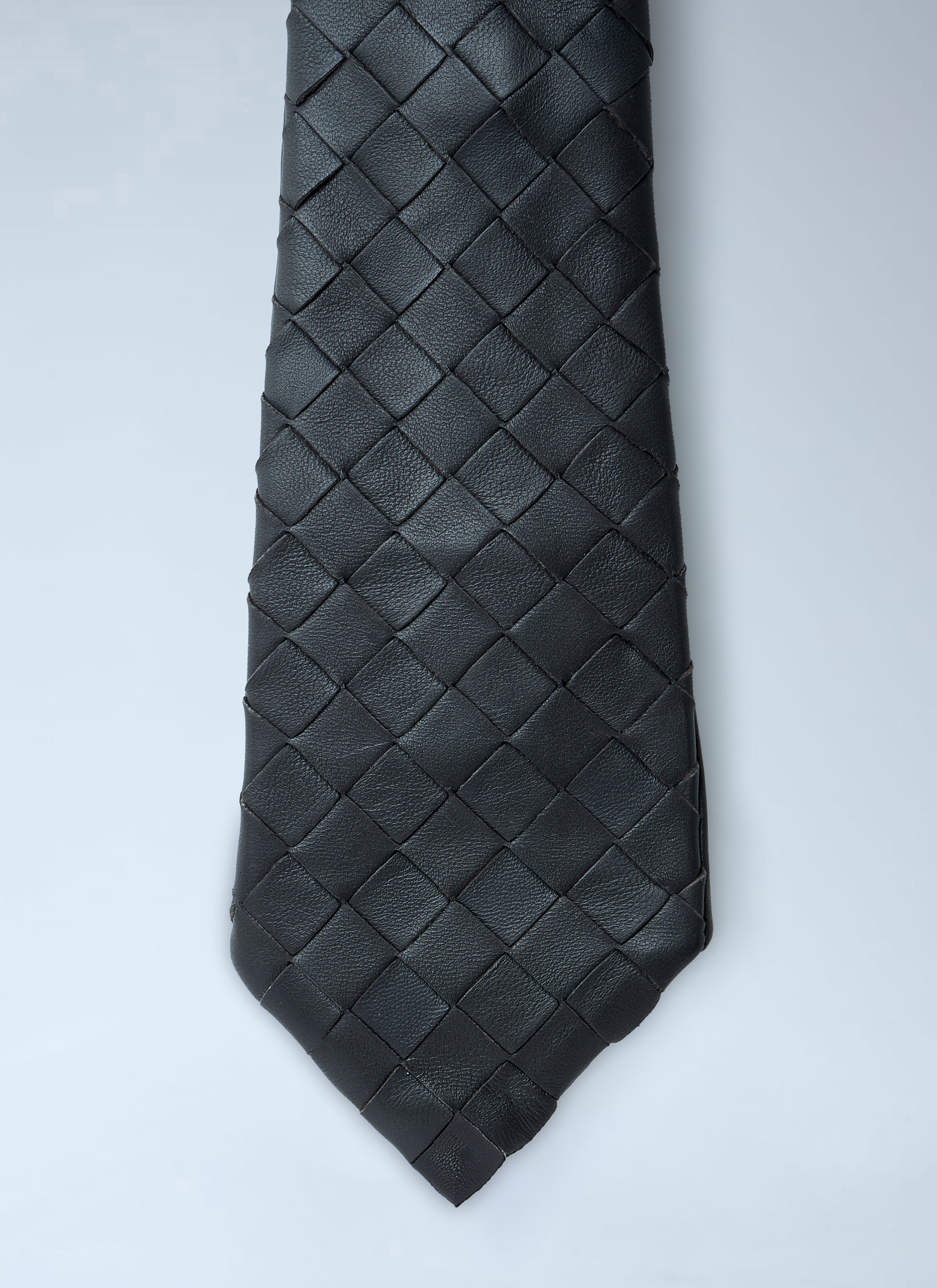 Intrecciato Leather Tie - 3