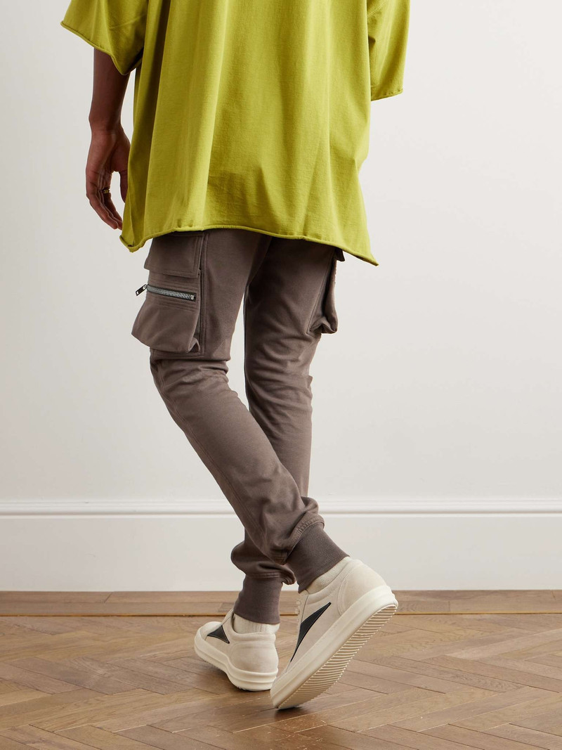 Mastodon Skinny-Fit Stretch-Cotton Jersey Drawstring Cargo Trousers 4