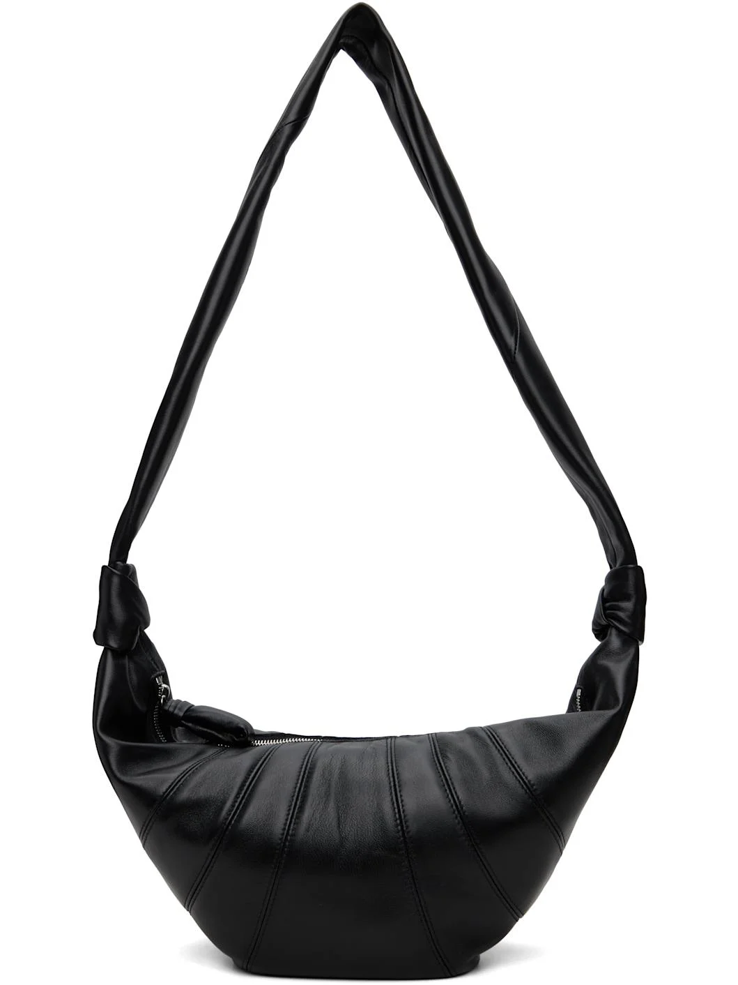 Black Medium Croissant Bag - 1