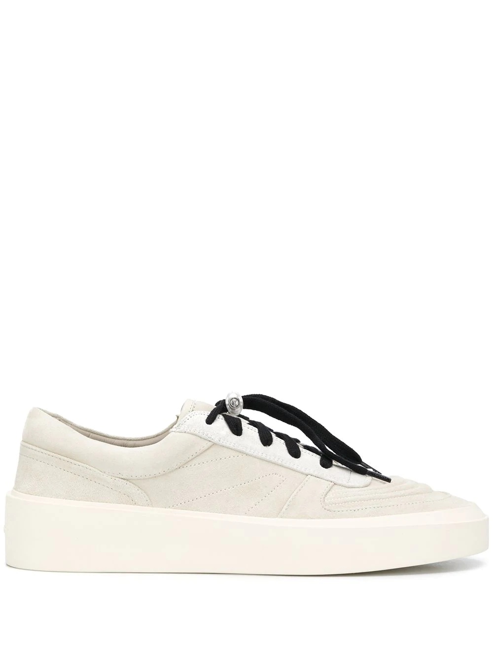 two-tone lace-up sneakers - 1