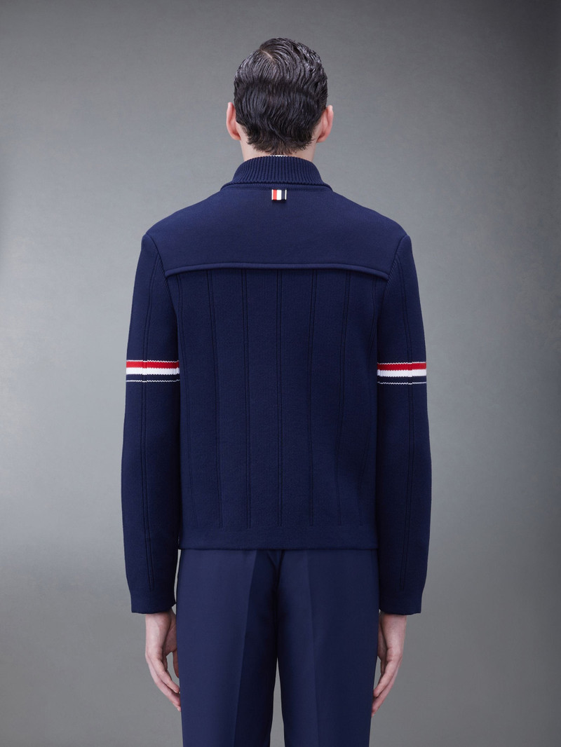 Thom Browne Double Face Cotton Cashmere Shawl Collar Jacket outlook