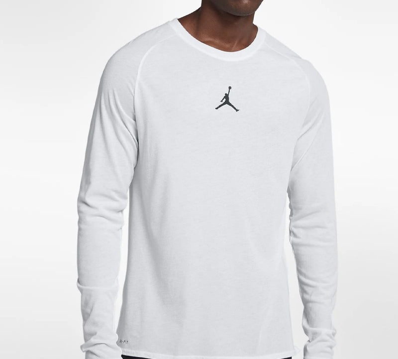 Air Jordan 23 Alpha Dri-Fit Back Printing Long Sleeves White 926437-100 - 4