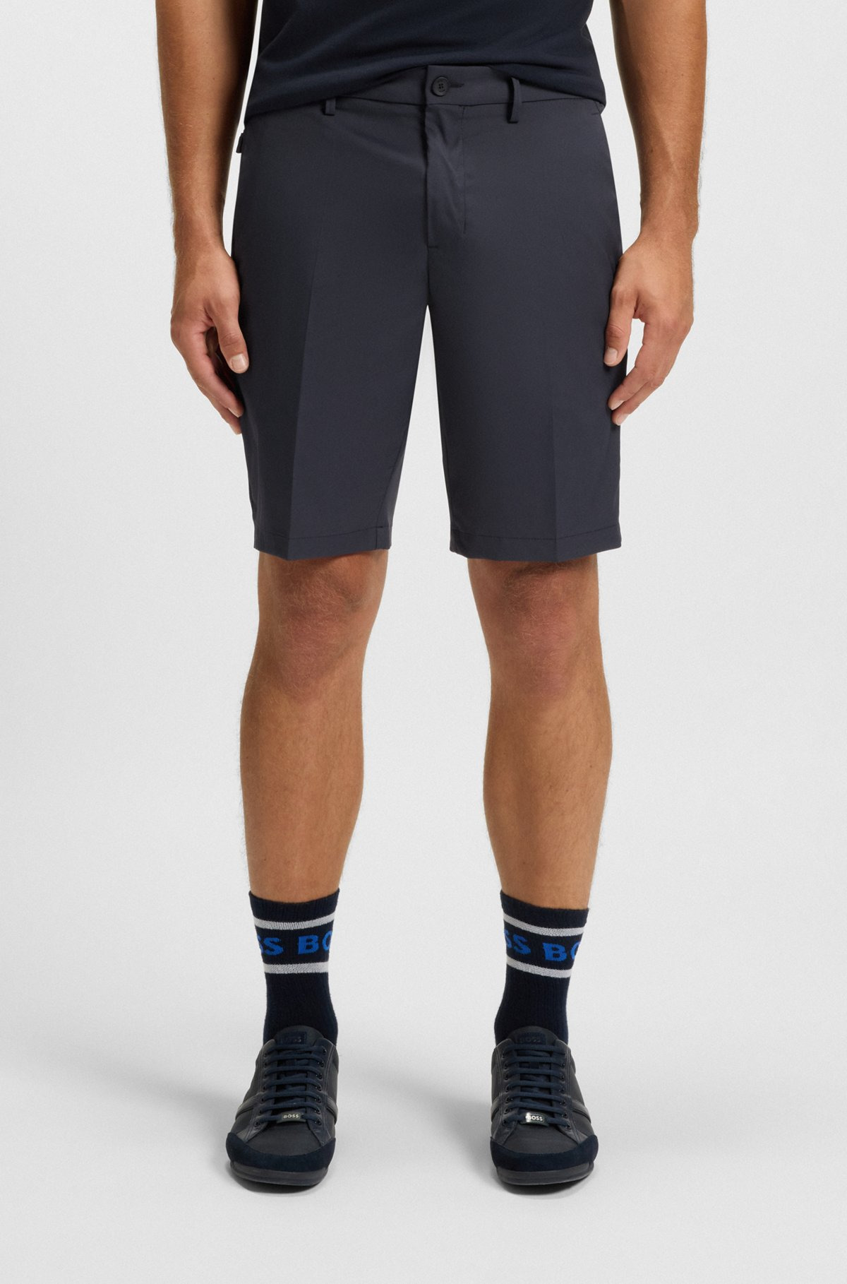 WATER-REPELLENT SHORTS WITH EASY-IRON FINISH - 2