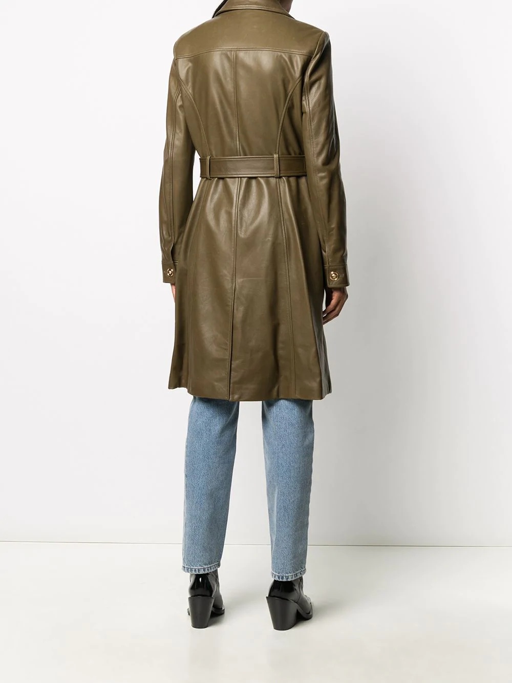 Medusa belted trench coat - 4