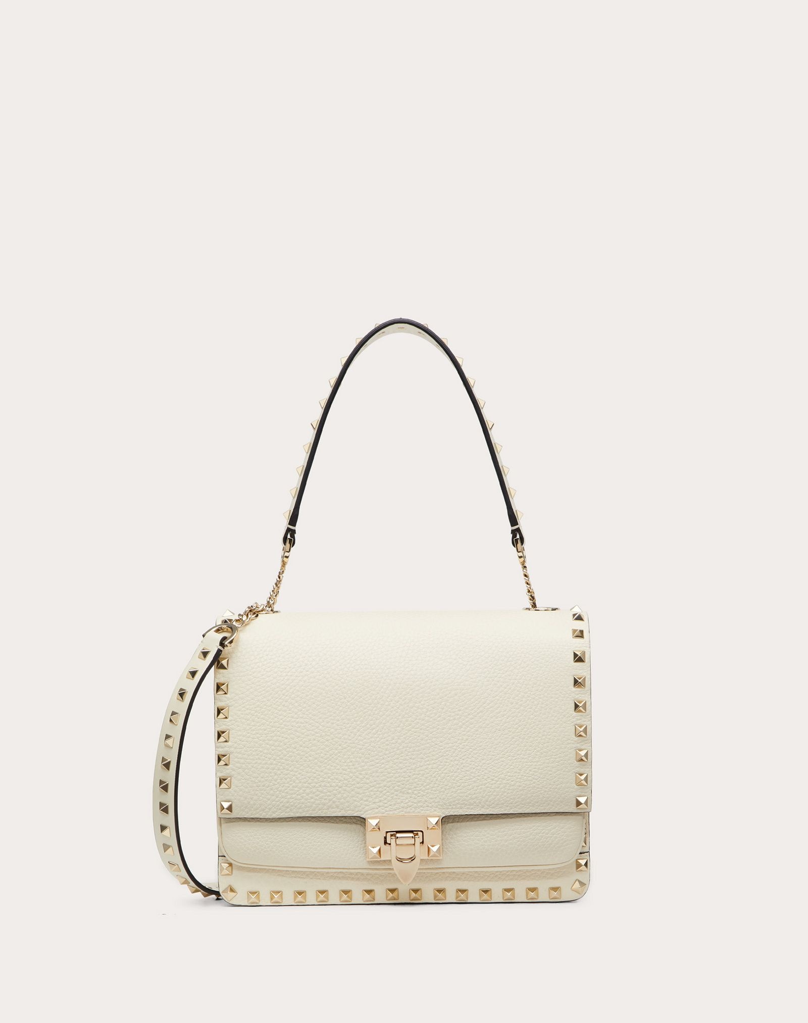 Rockstud Grainy Calfskin Crossbody Bag - 1