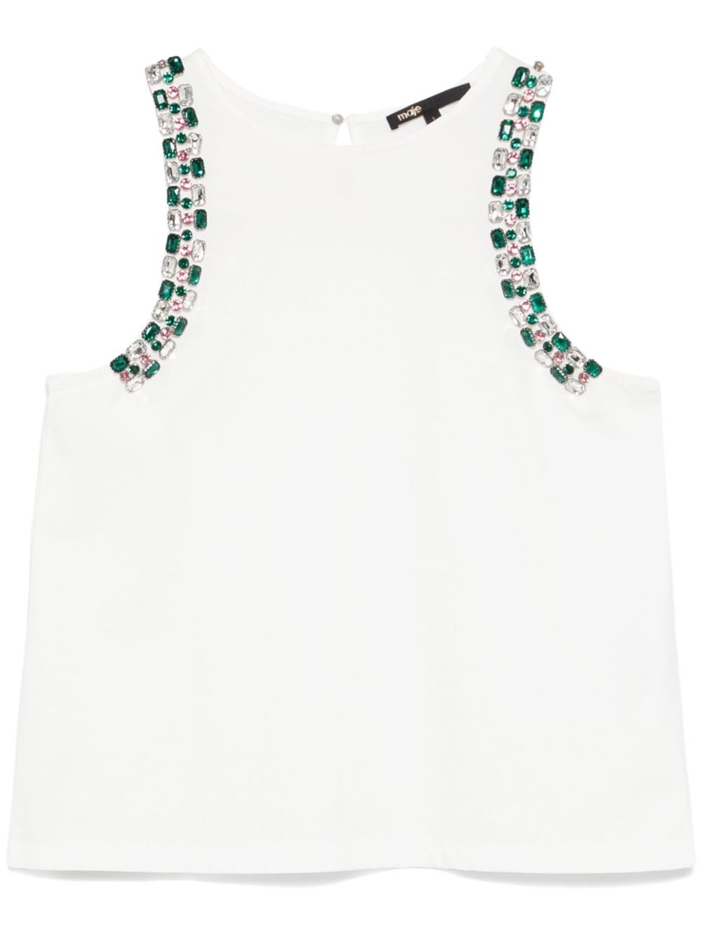 crystal-embellished tank top - 1