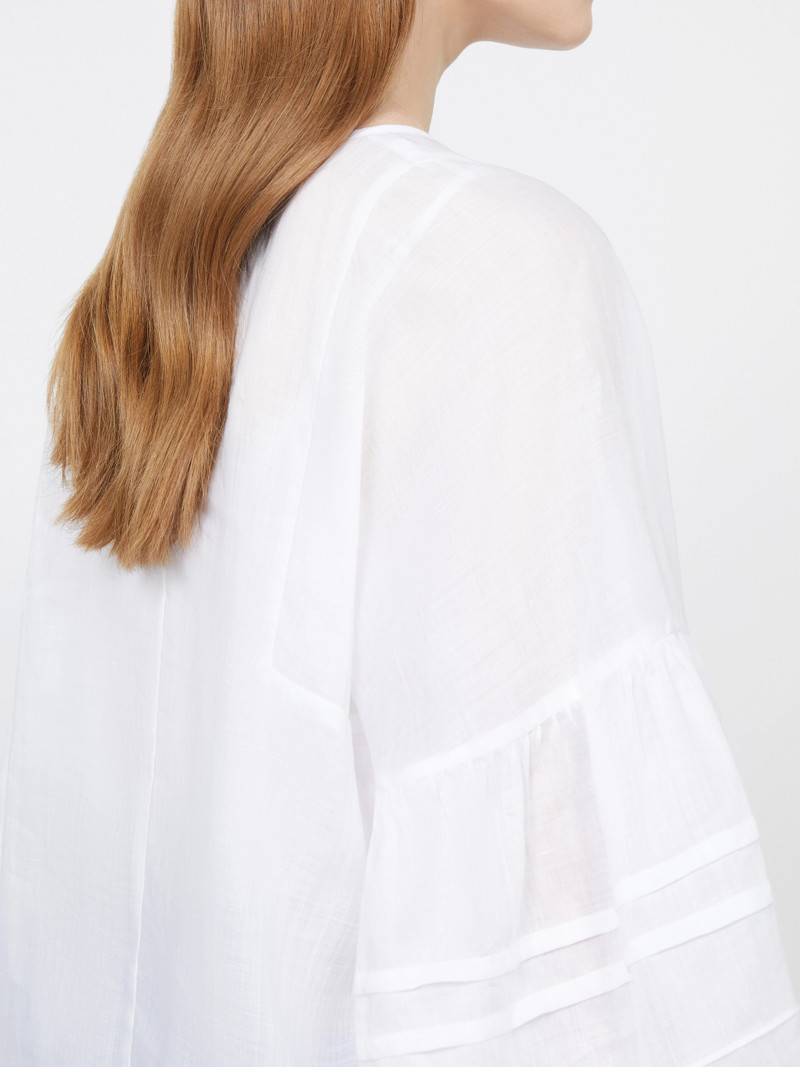 PAESE Ramie gauze blouse - WHITE 6