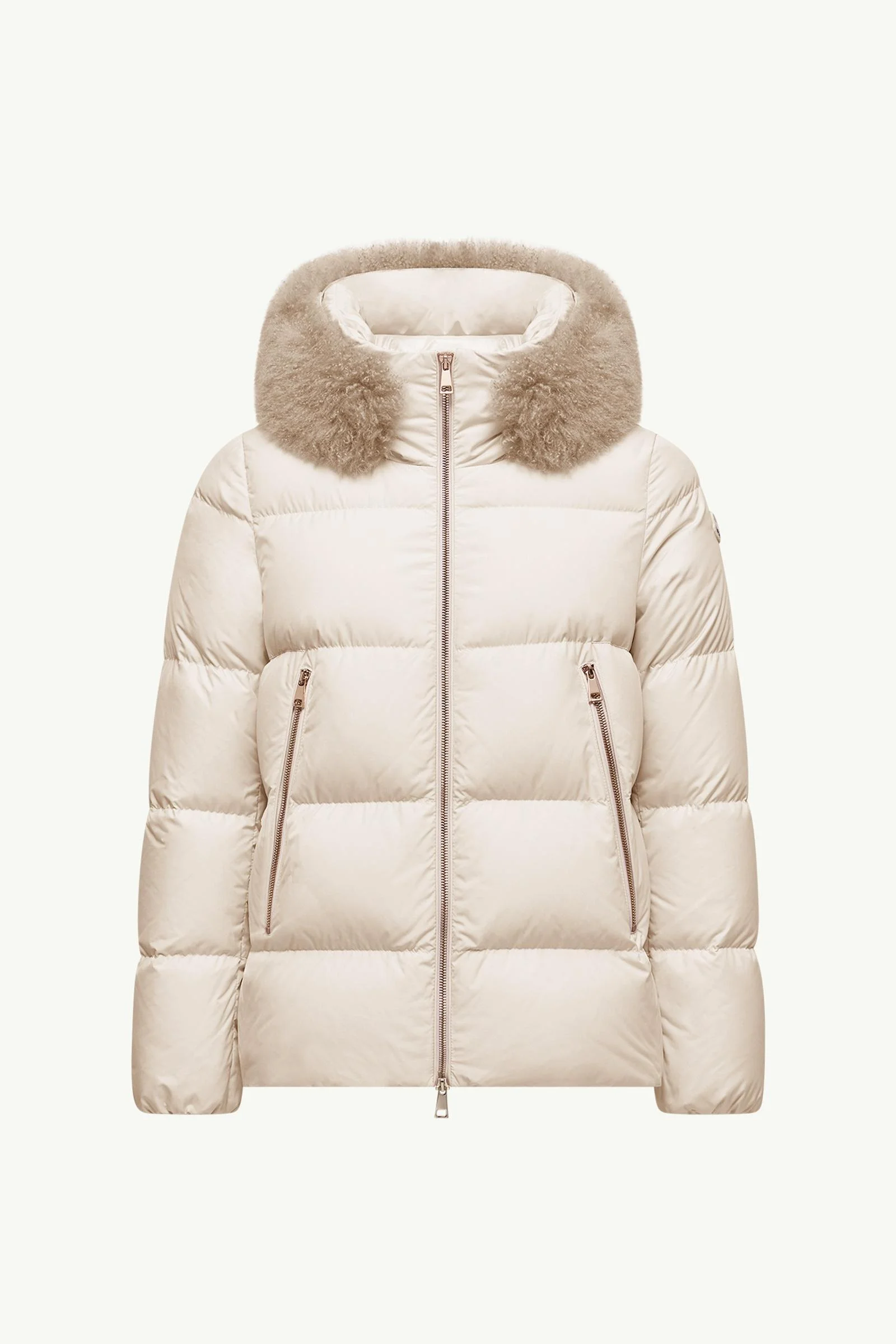 Laichefur Shearling-Trimmed Short Down Jacket - 1