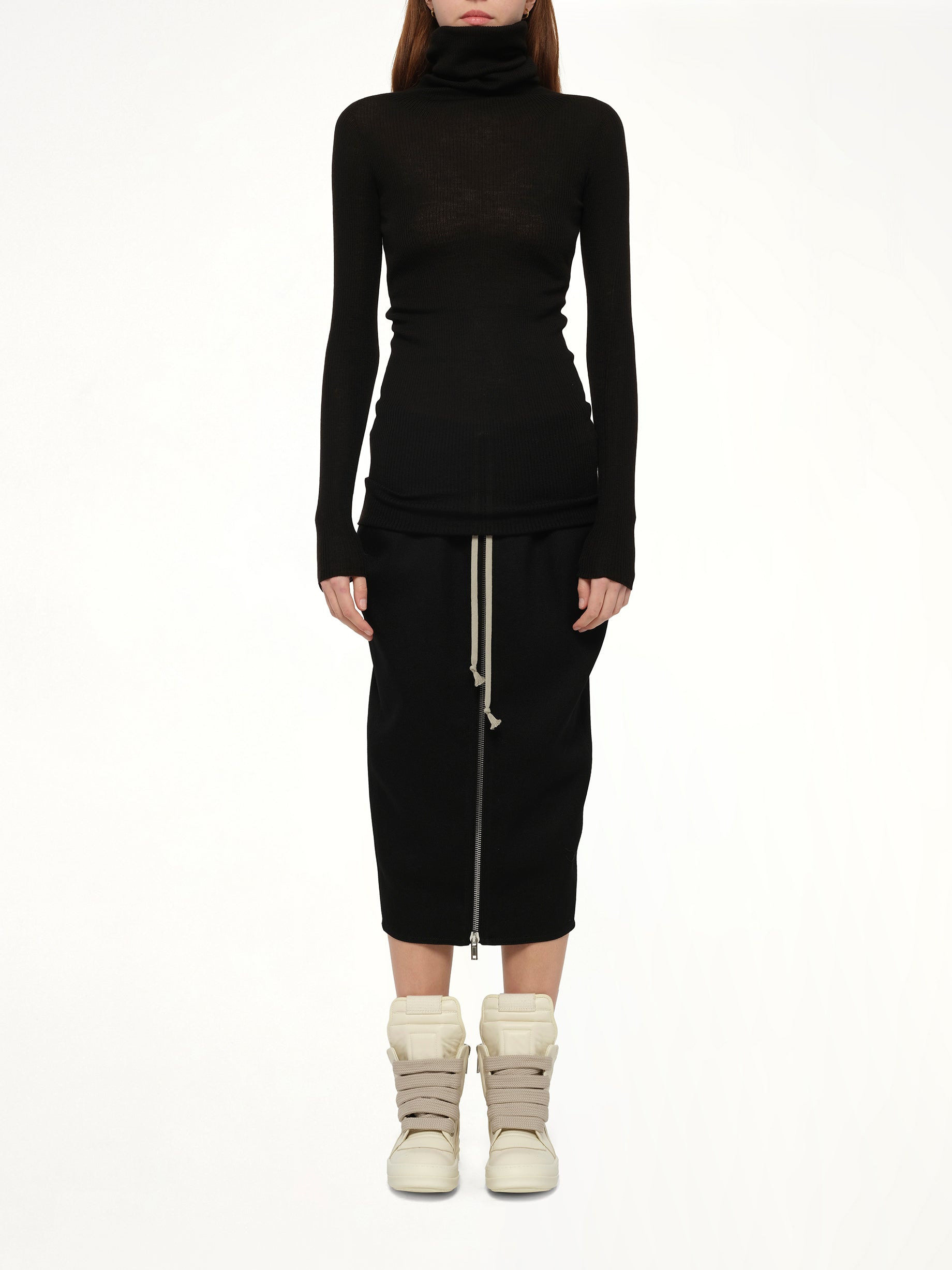 L/S Tube Sweater in Black - 7