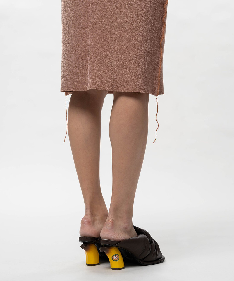 Inside-Out Glitter Knit Skirt 16
