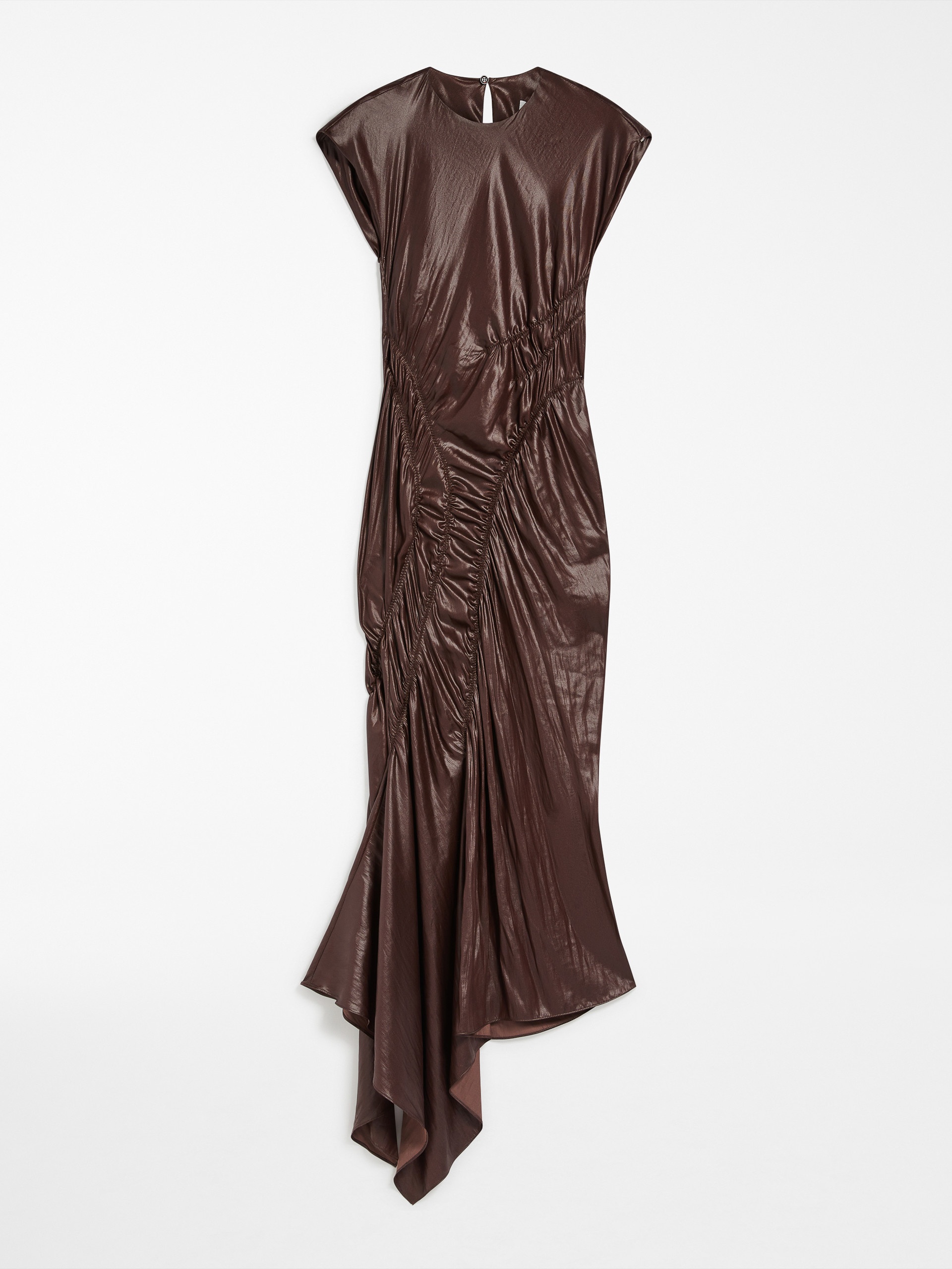 GUELFO Gathered sleeveless dress - 1