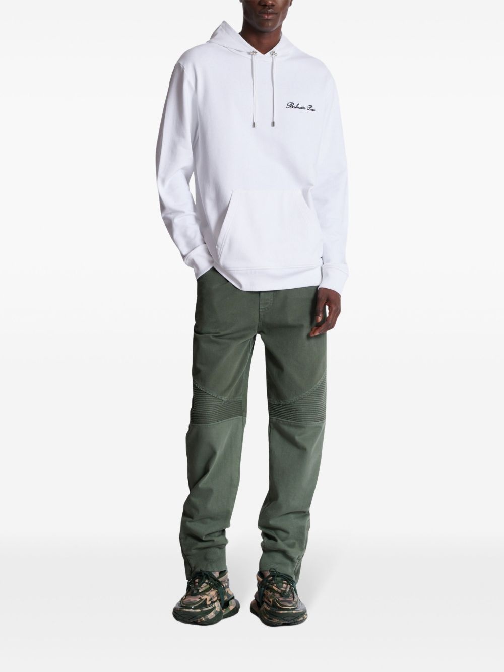 jersey-panelled jeans - 2