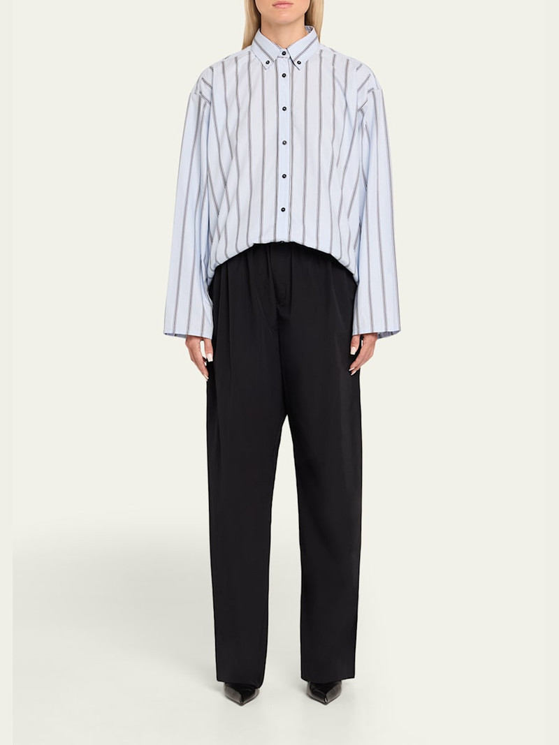 BRANDON MAXWELL The Tegan Relaxed Wide-Leg Pants outlook