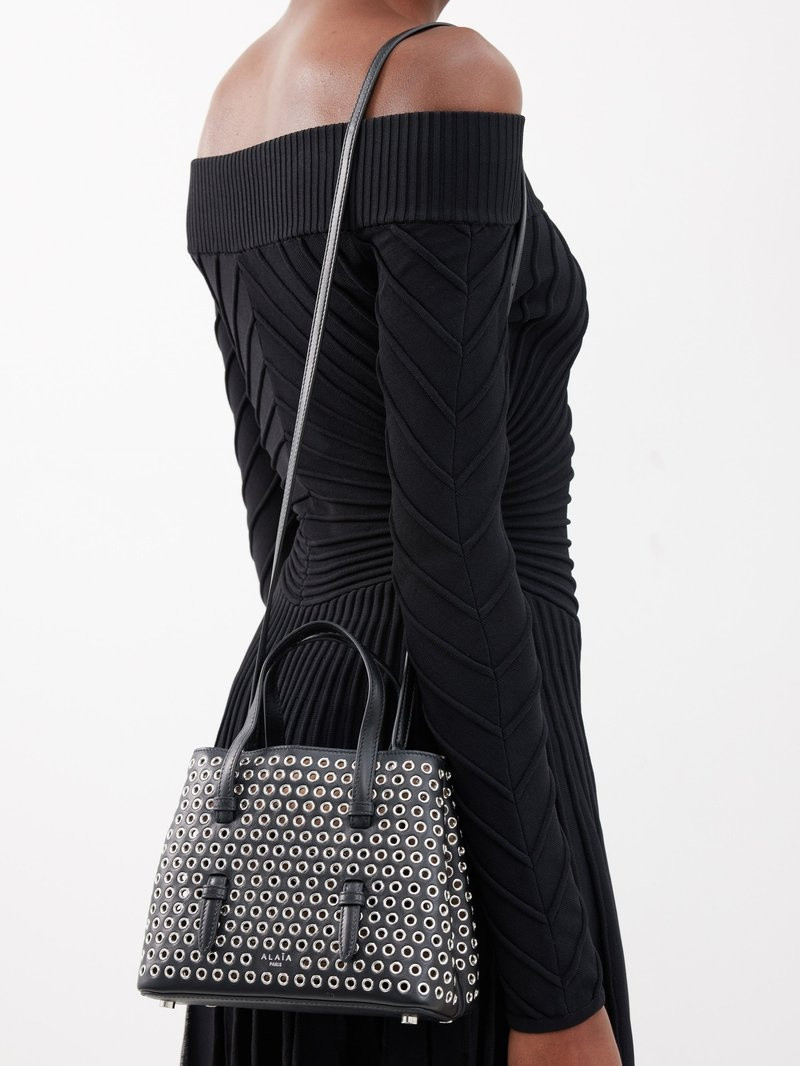 Alaïa Black Mina 20 Bag outlook