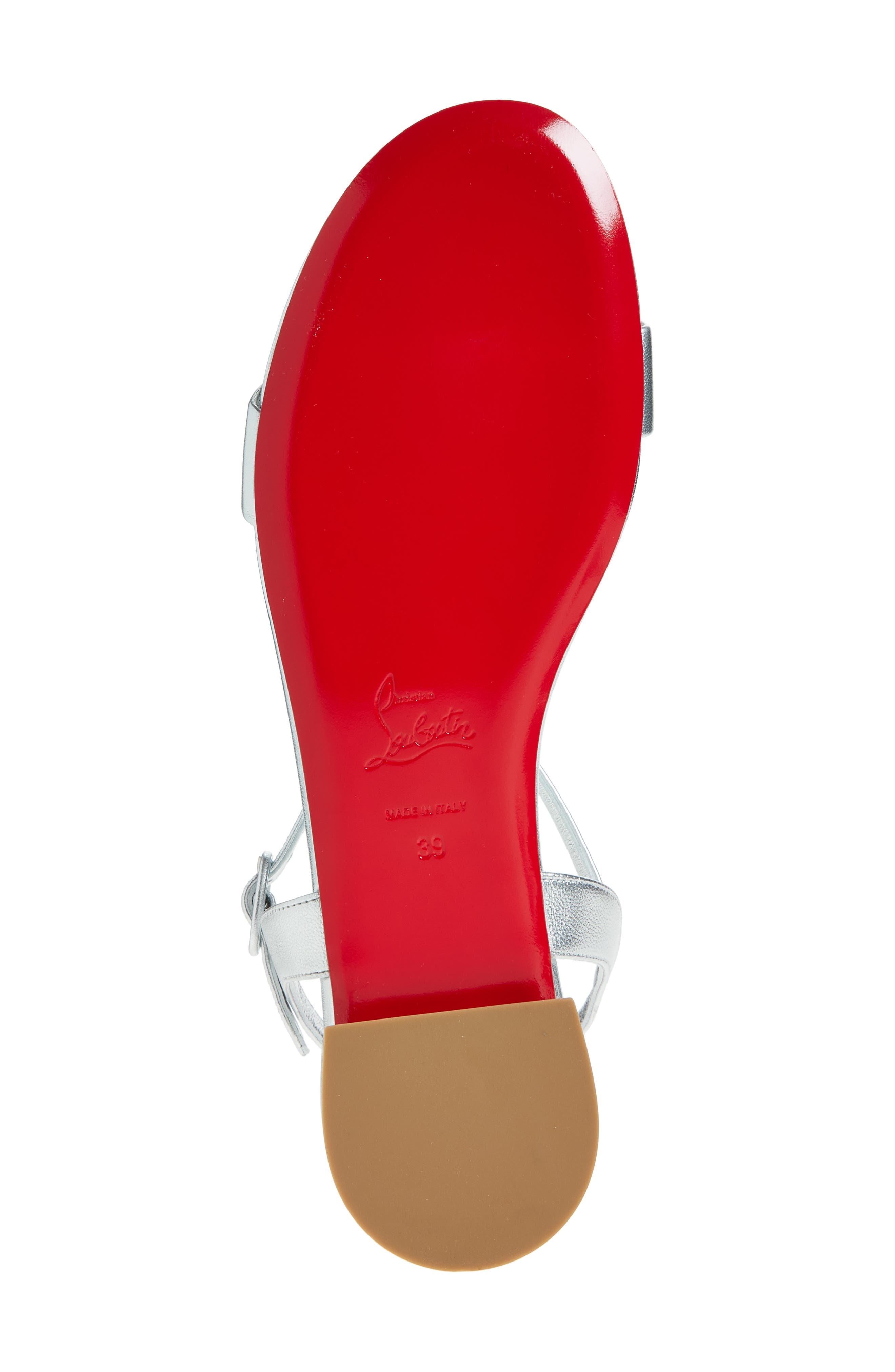 Christian Louboutin Sweet Jane Sandal in Silver/Lin Silver at Nordstrom - 6
