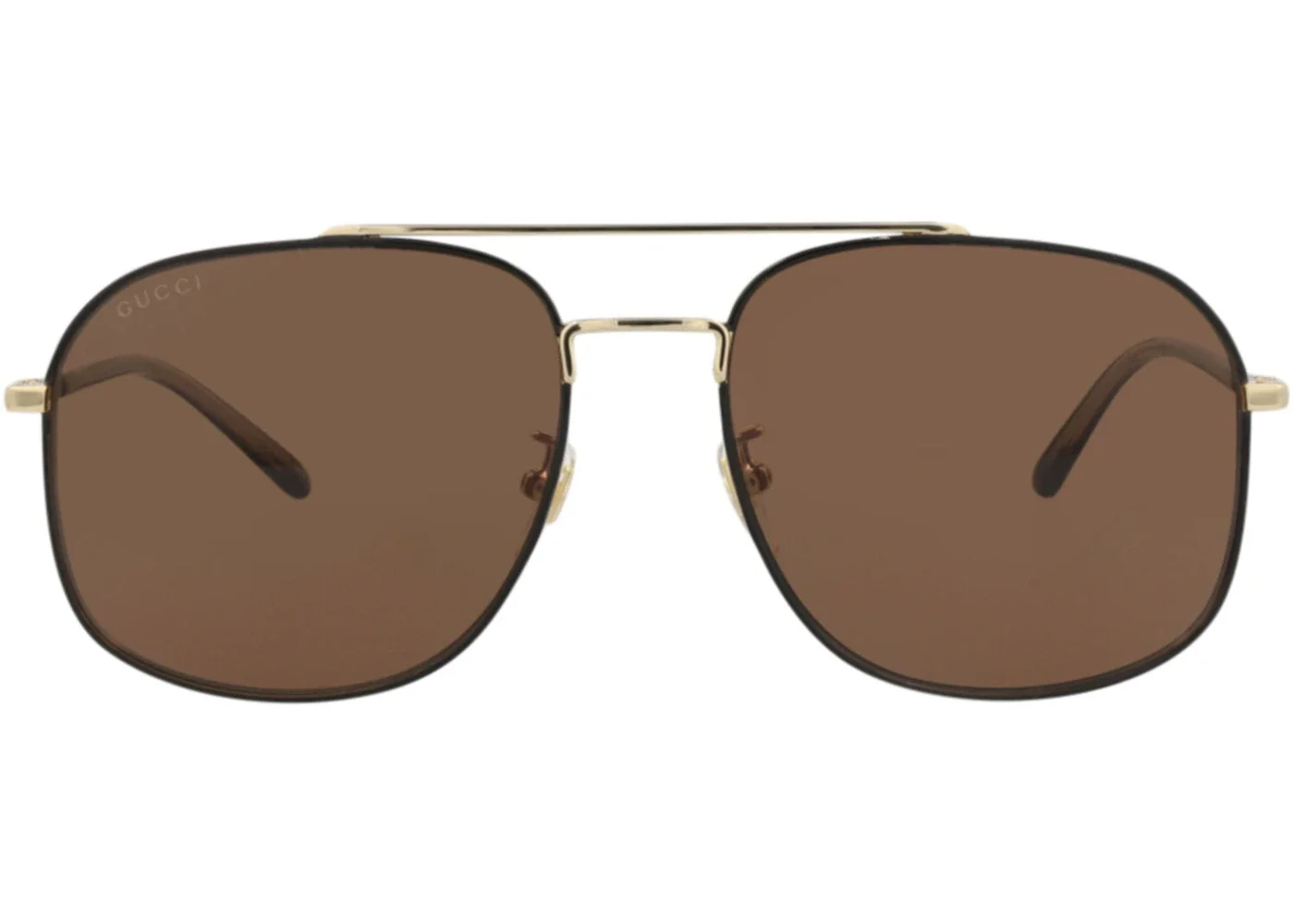 Gucci Aviator-Frame Metal Sunglasses GOLD HAVANA BROWN (GG1351S-30013912-004) - 1