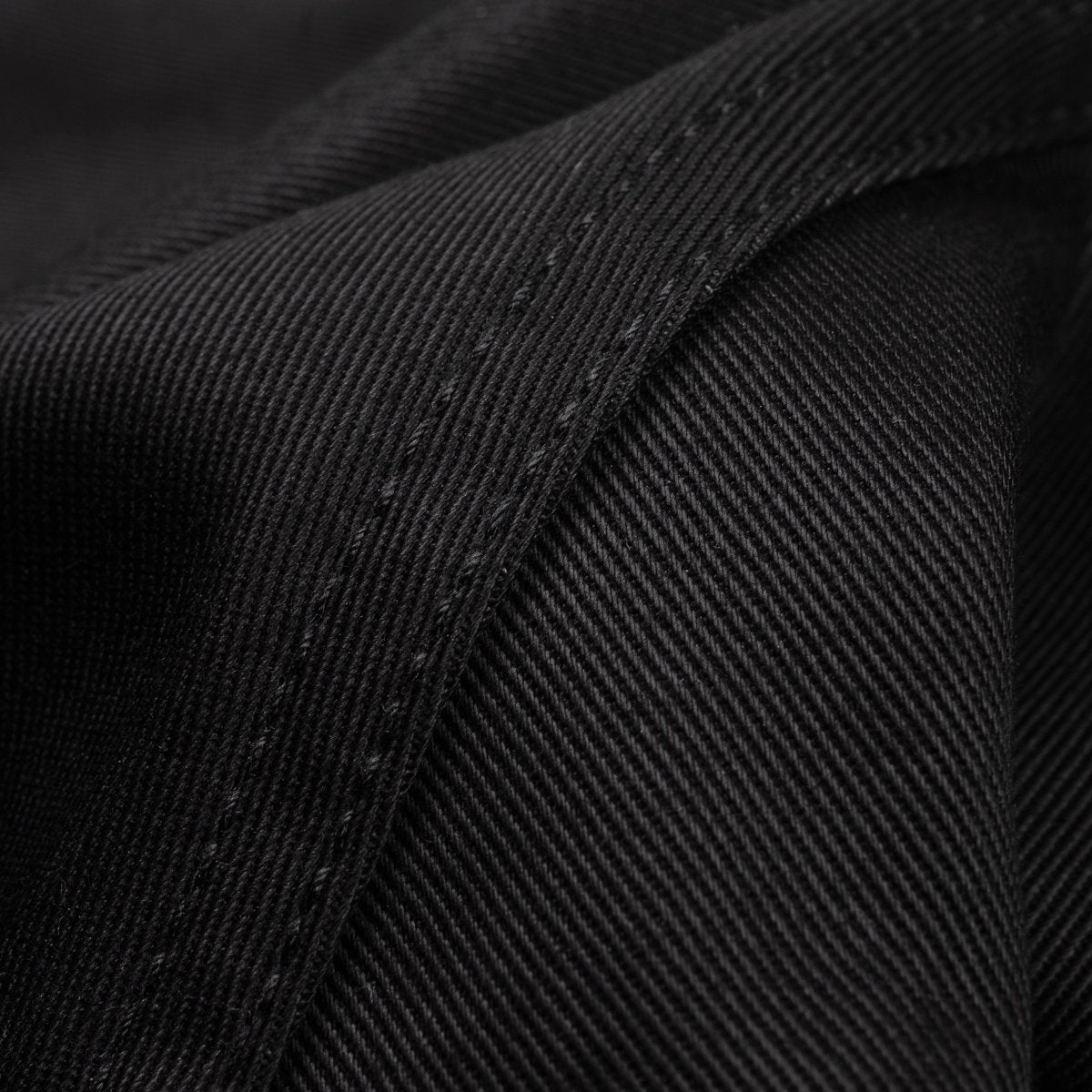 IH-721-BLK 9oz Mercerised Selvedge Cotton Slim Tapered Chinos Black - 5