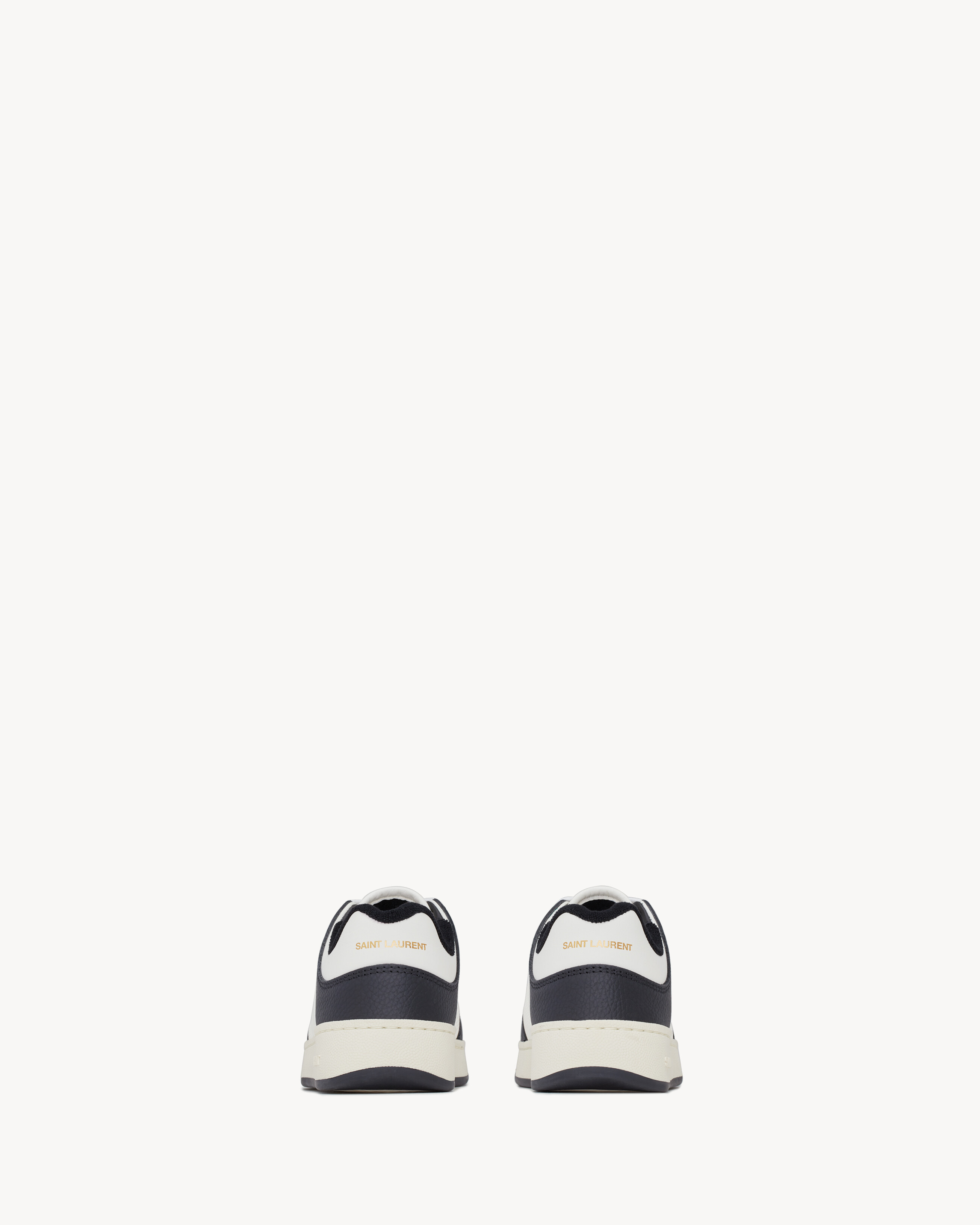 sl/61 low-top sneakers in smooth and grained leather - 3