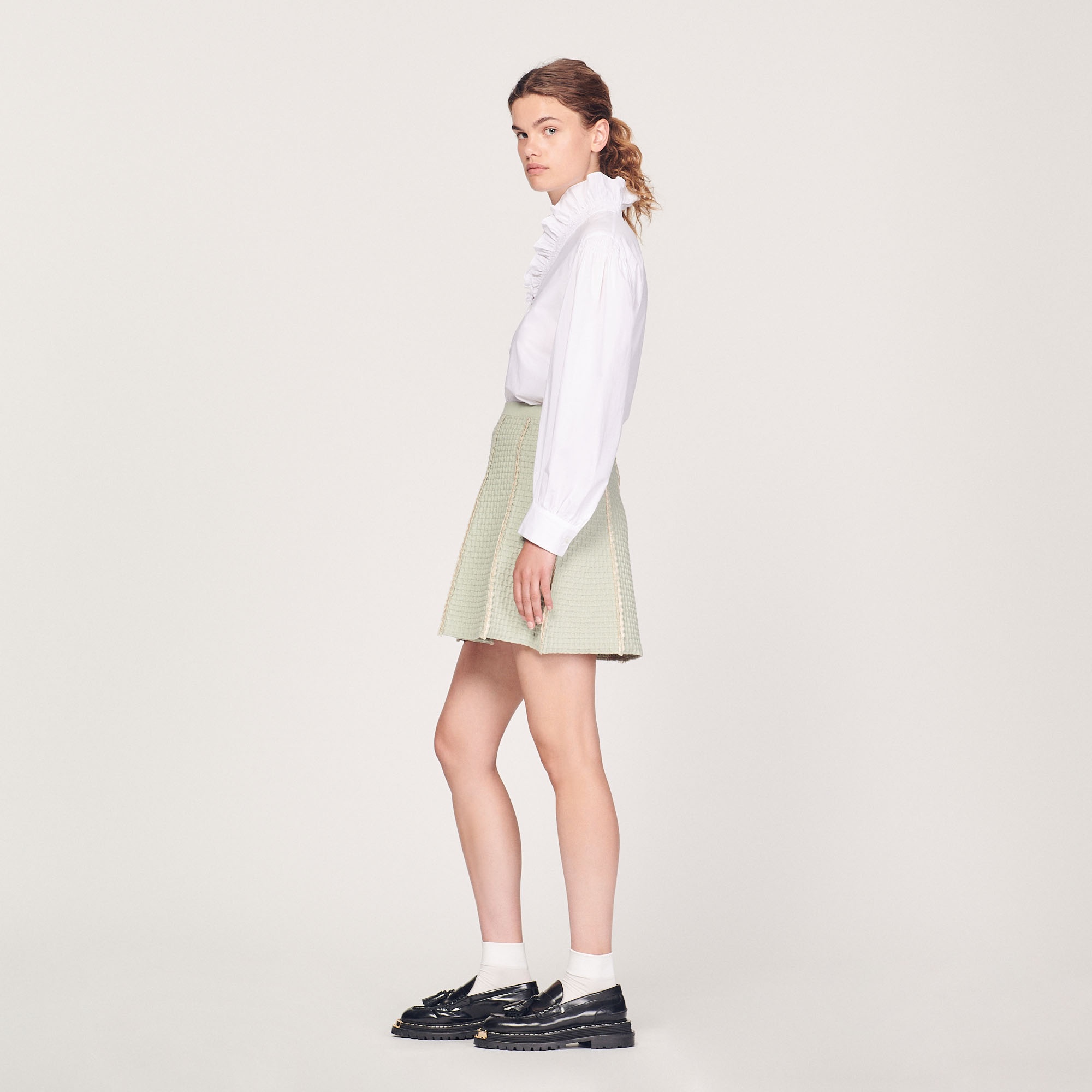 Short knitted skirt - 7