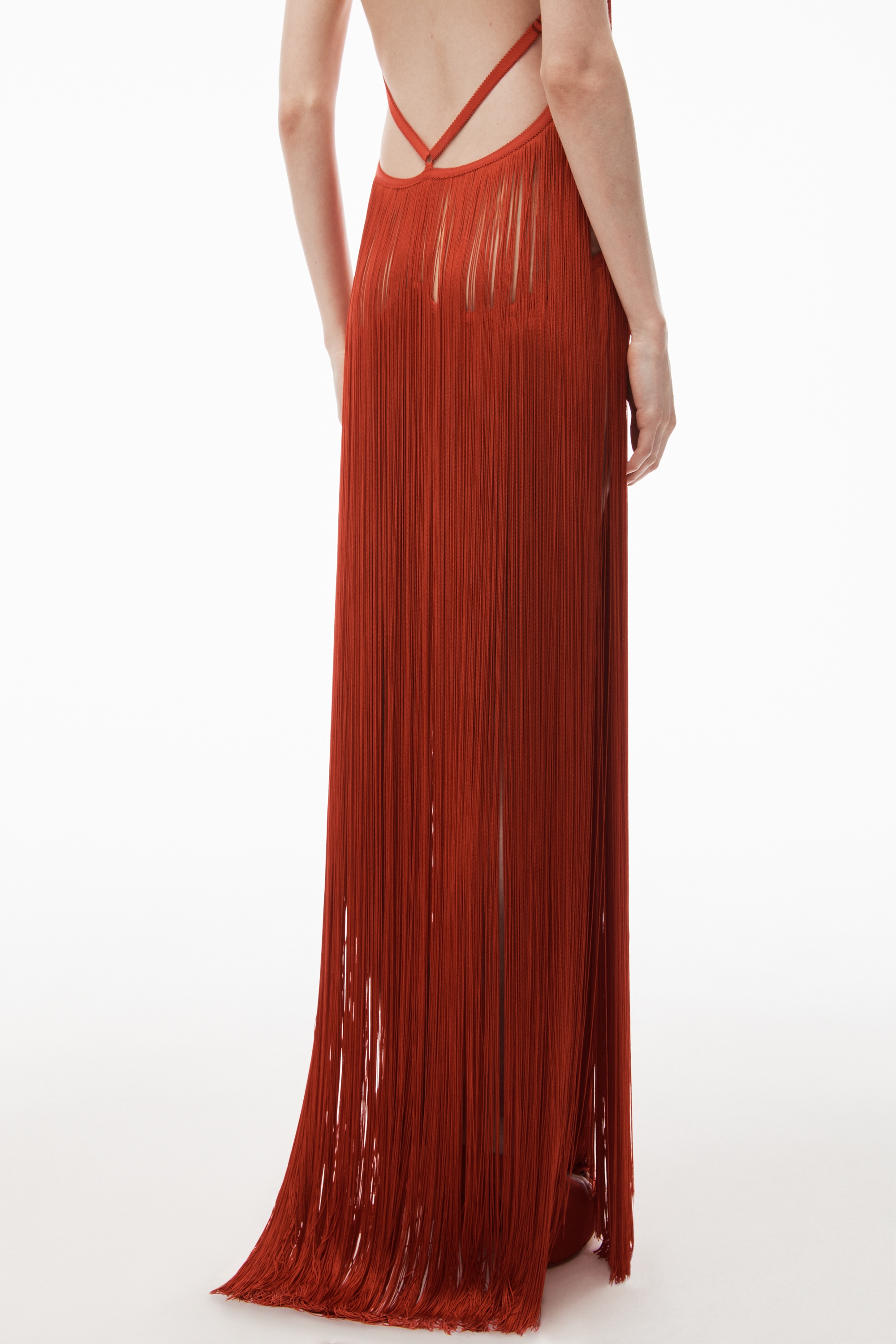 fringe dress with heart shaped bodice - 6