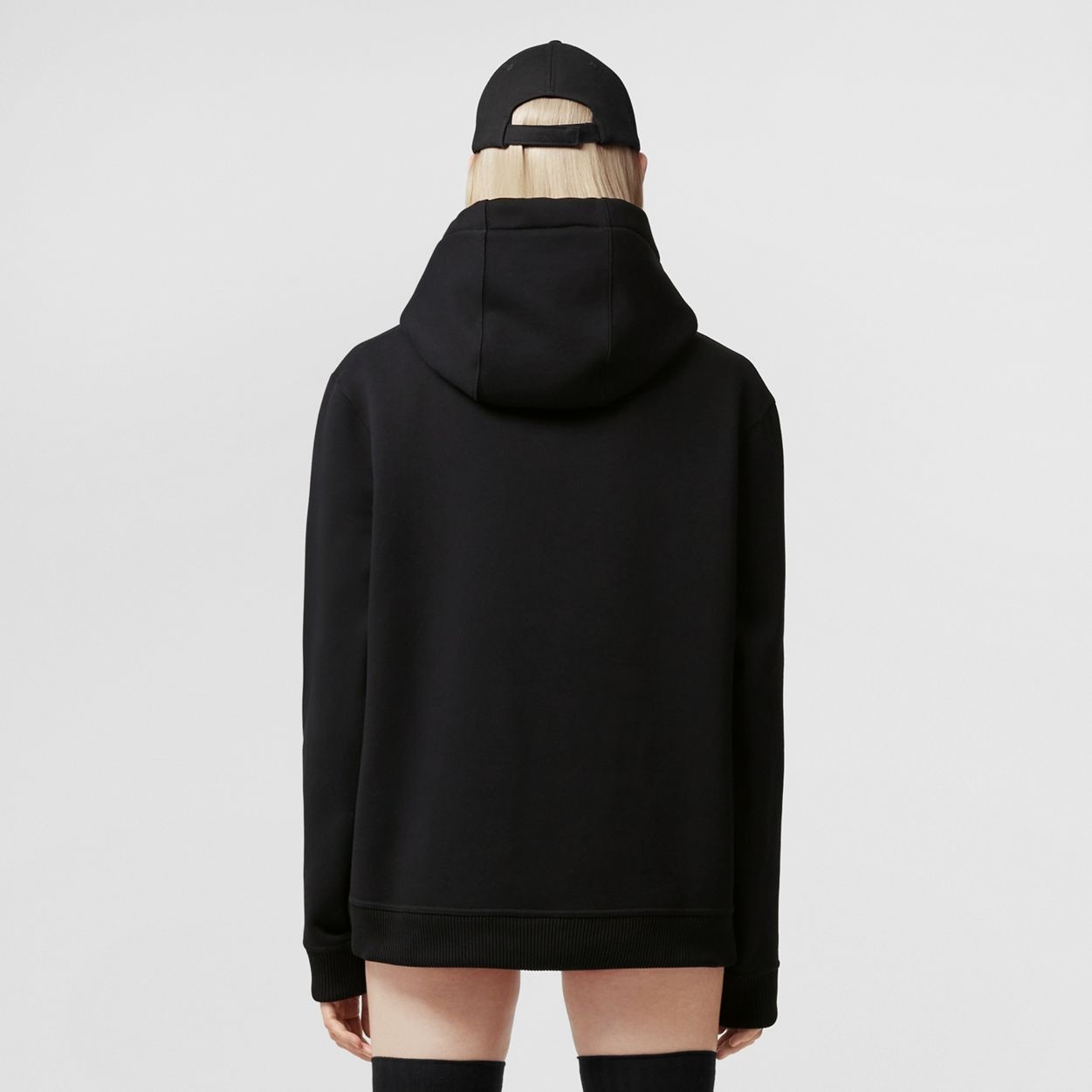 Monogram Motif Cotton Blend Oversized Hoodie - 4