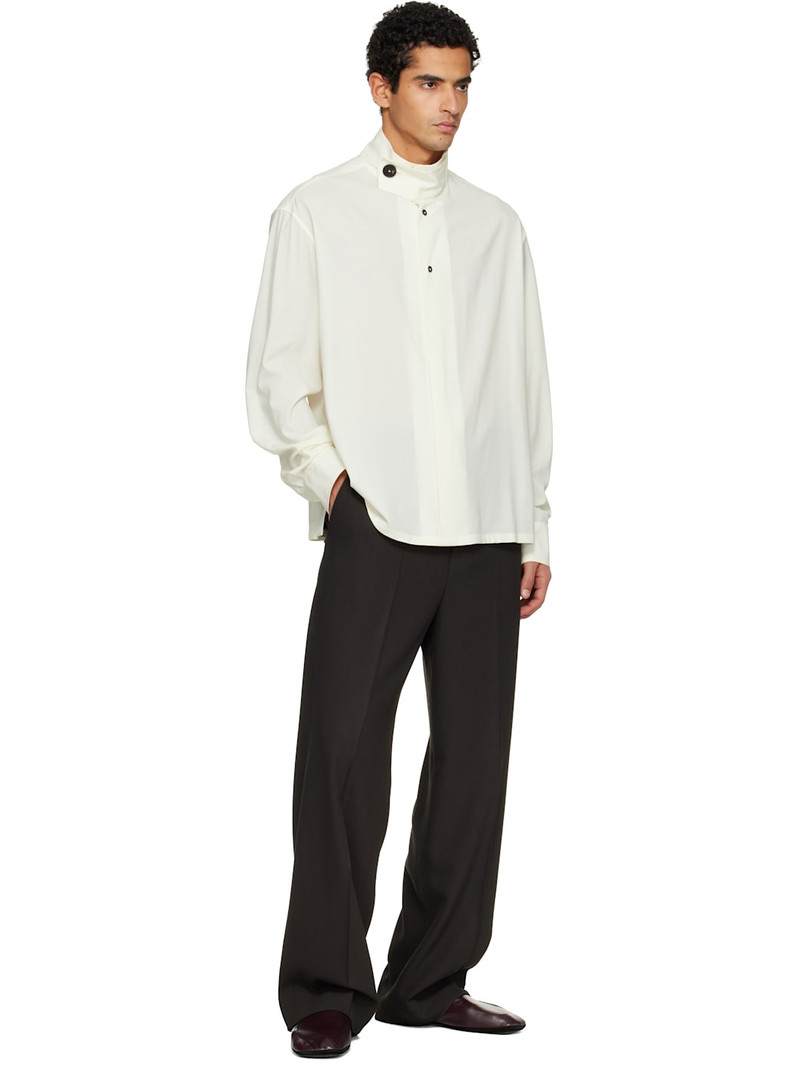Lanvin Off-White Stand-Up Collar Shirt outlook