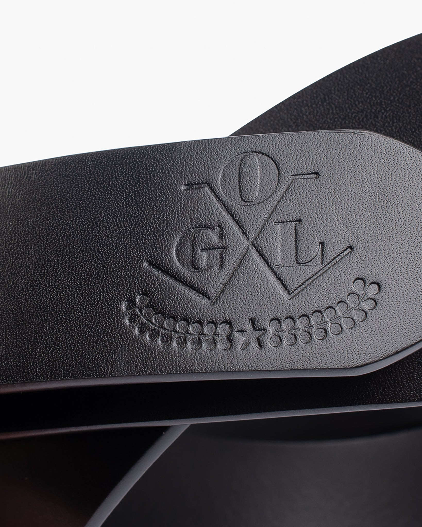 OGL-BELT-FULL-DPGAR-BLK OGL Double Prong Garrison Buckle Leather Belt - Black - 4