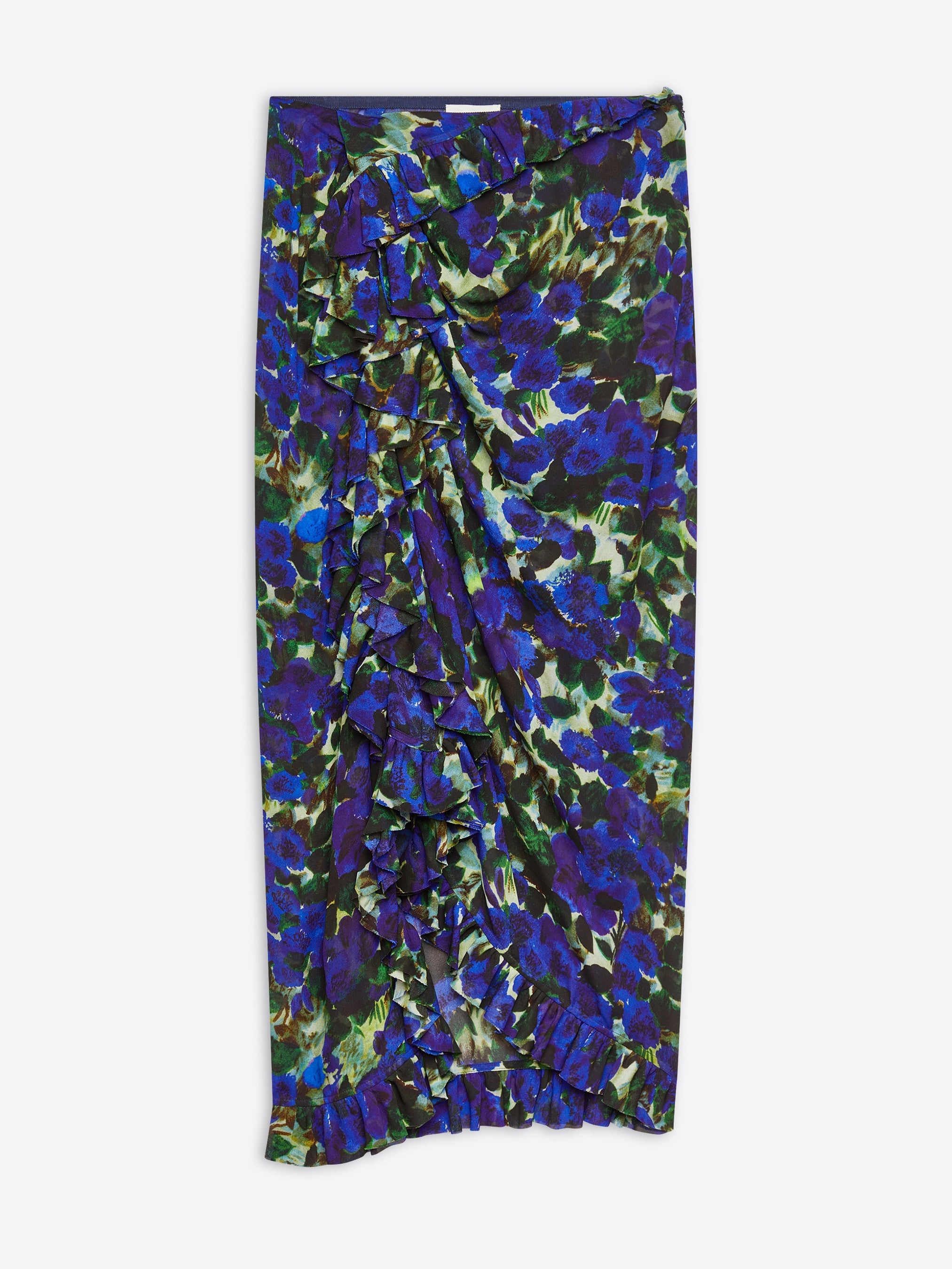 FLORAL RUFFLE SKIRT - 1