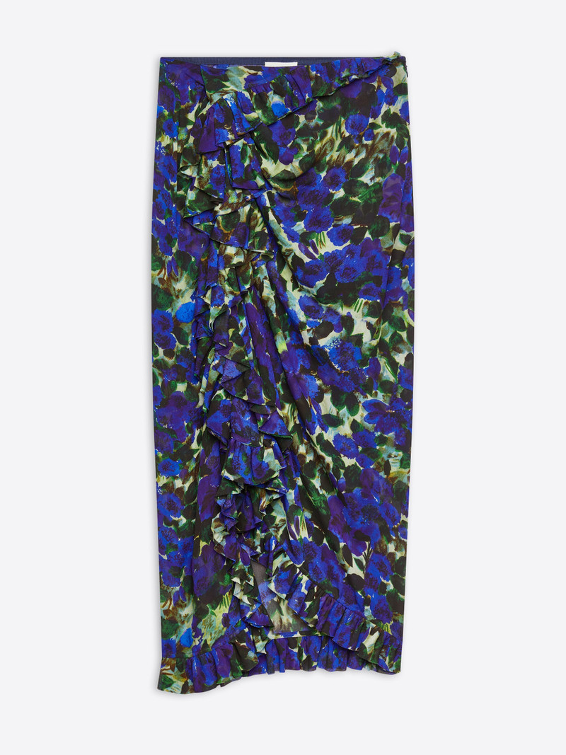 FLORAL RUFFLE SKIRT 1