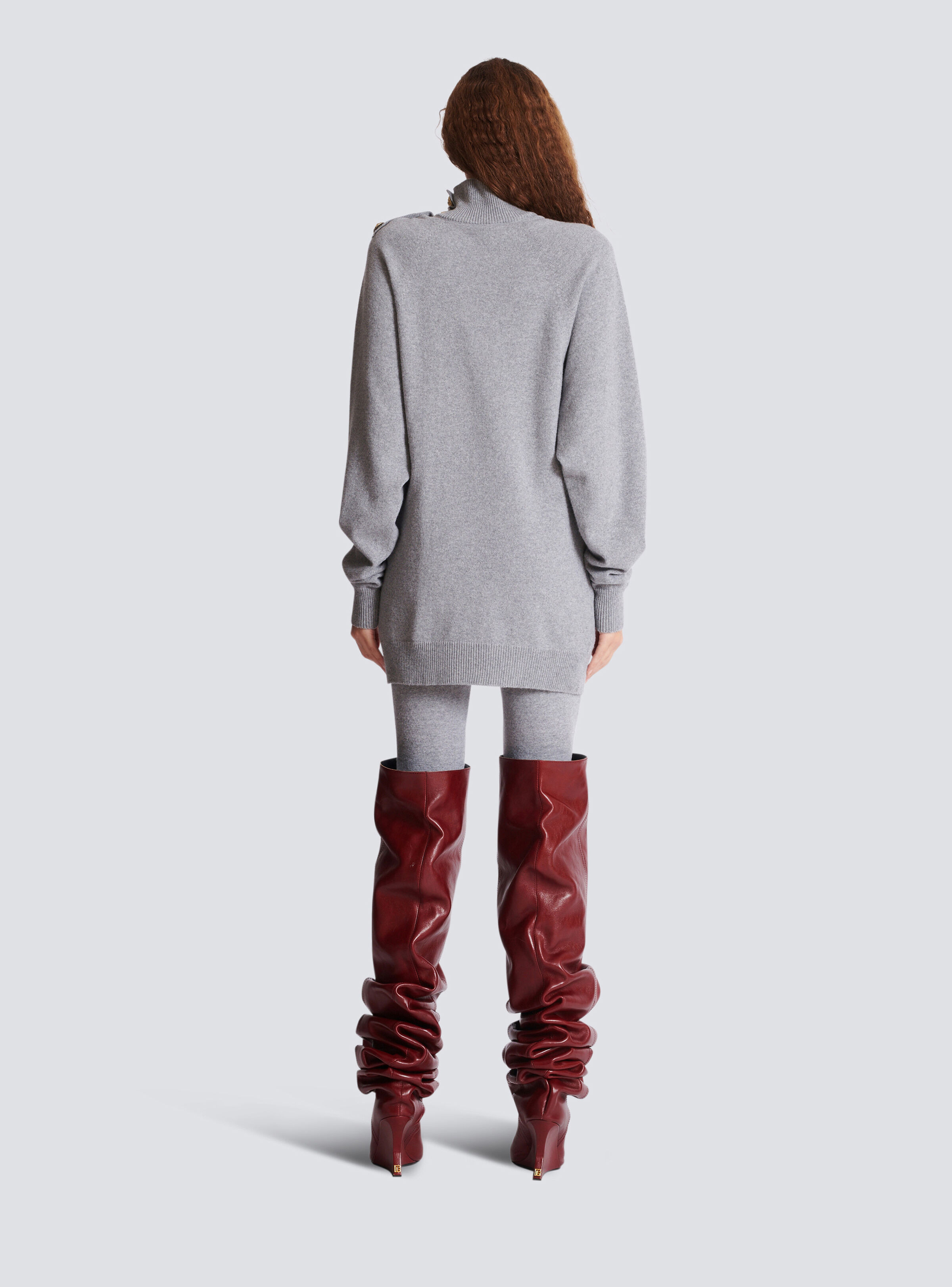 Short cashmere jumper dress - 4