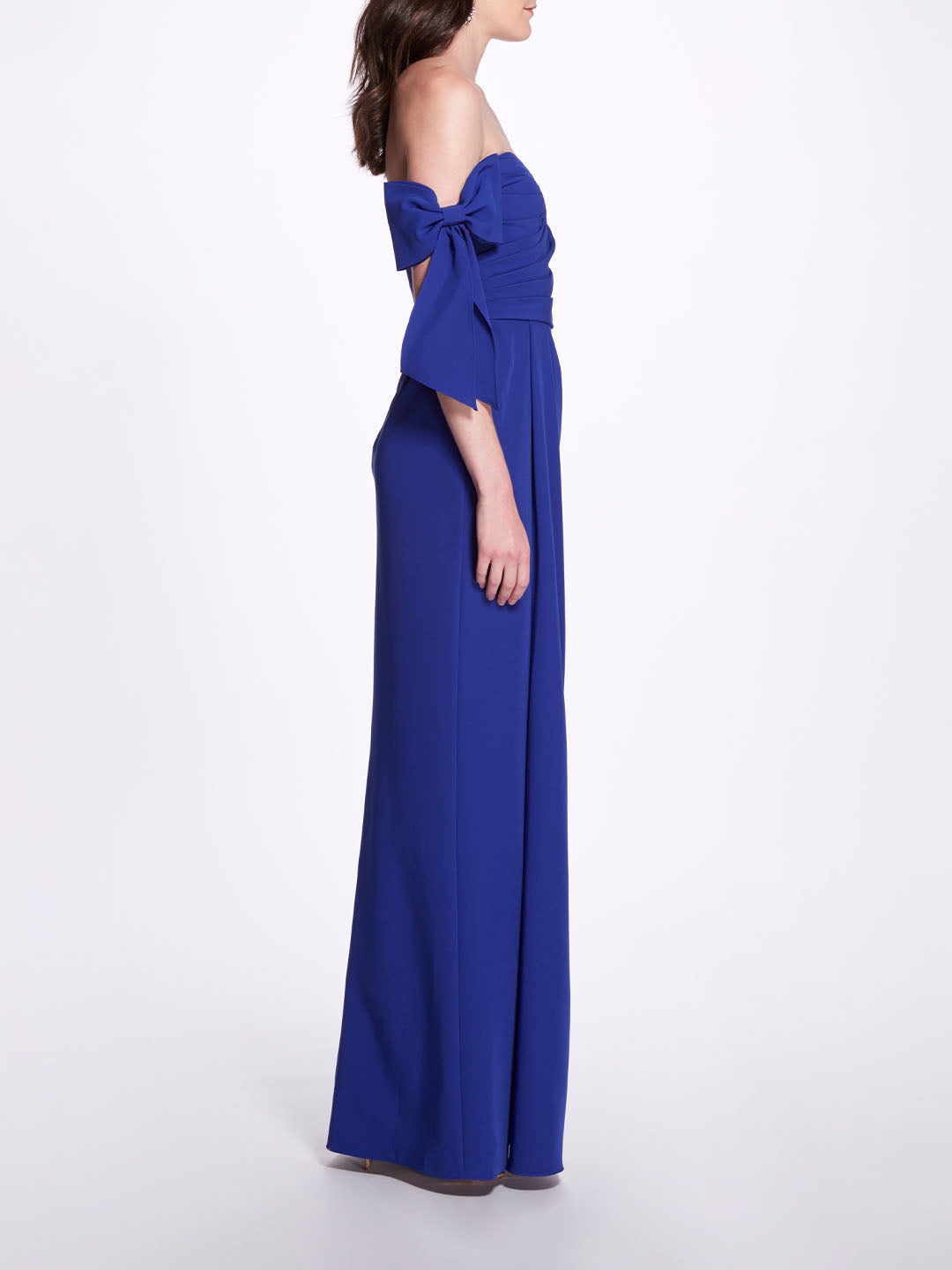 OFF SHOULDER BOW SLEEVE GOWN - 3