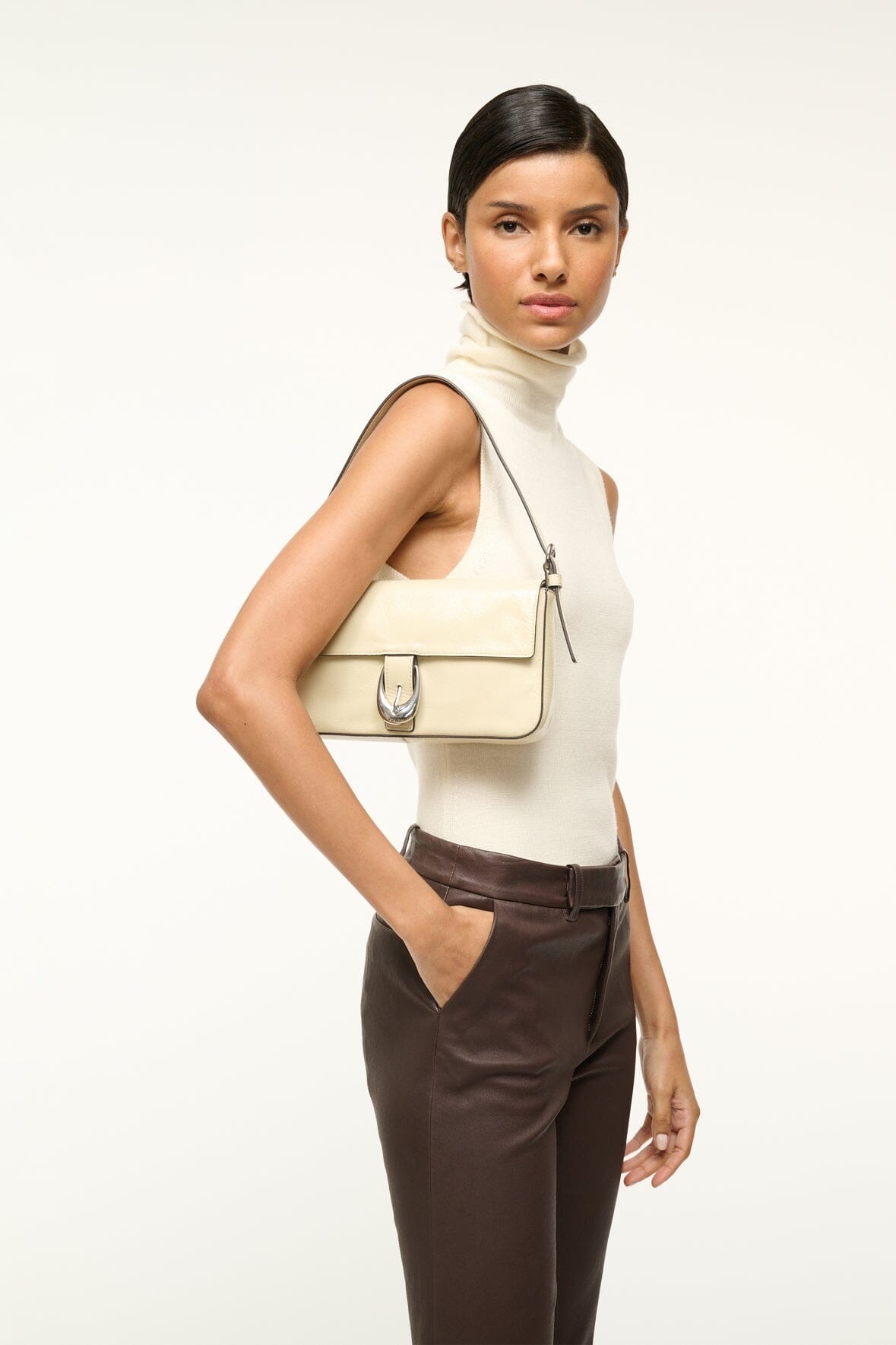 STAUD HARLOW BAG CREAM - 2