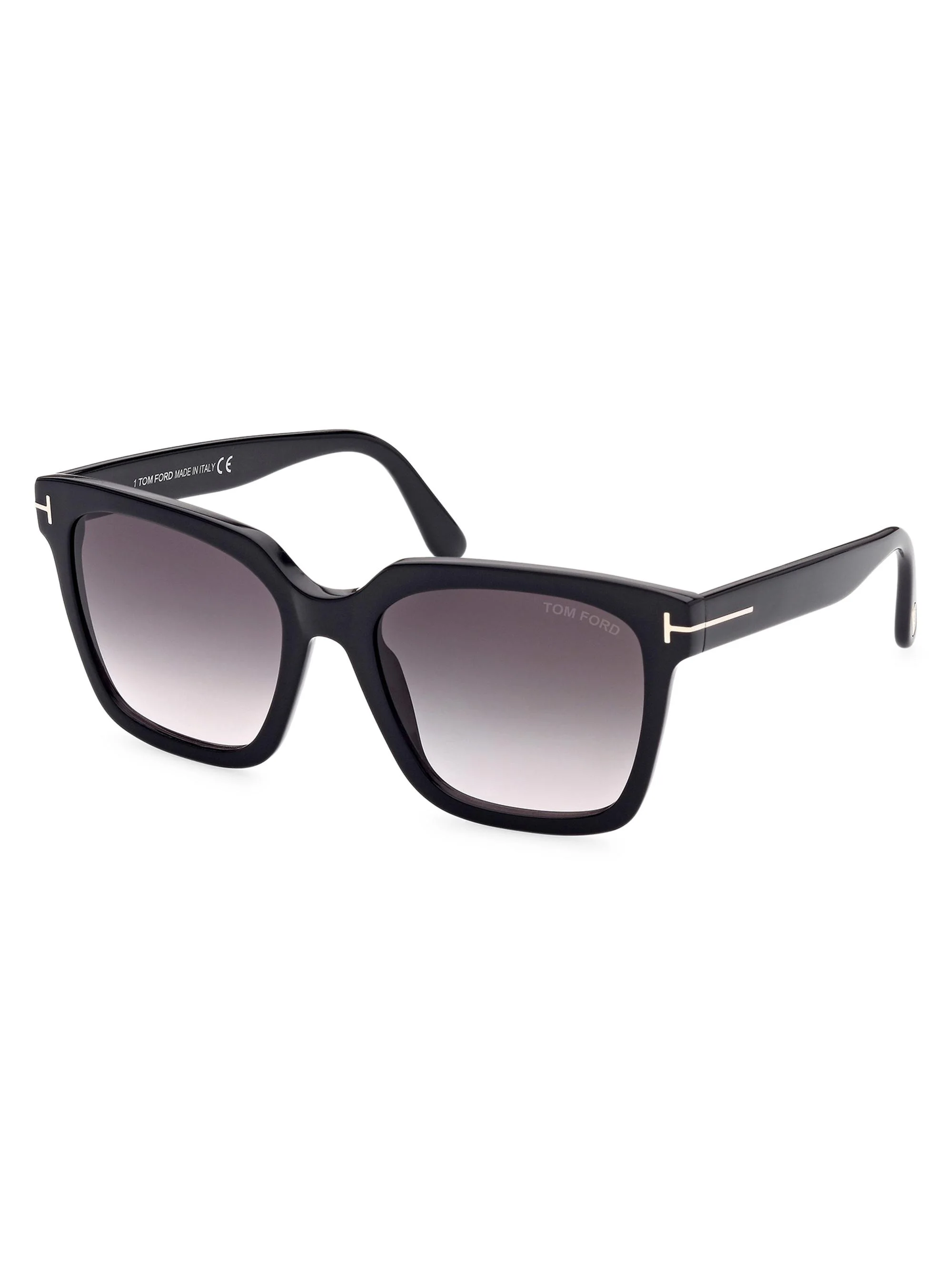 Women's Selby 55MM Square Sunglasses - Black - 1