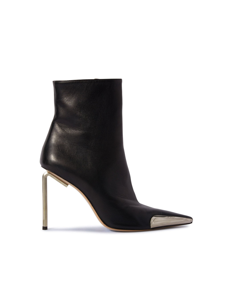 Silver Allen Frame Ankle Boot Black Silv 1