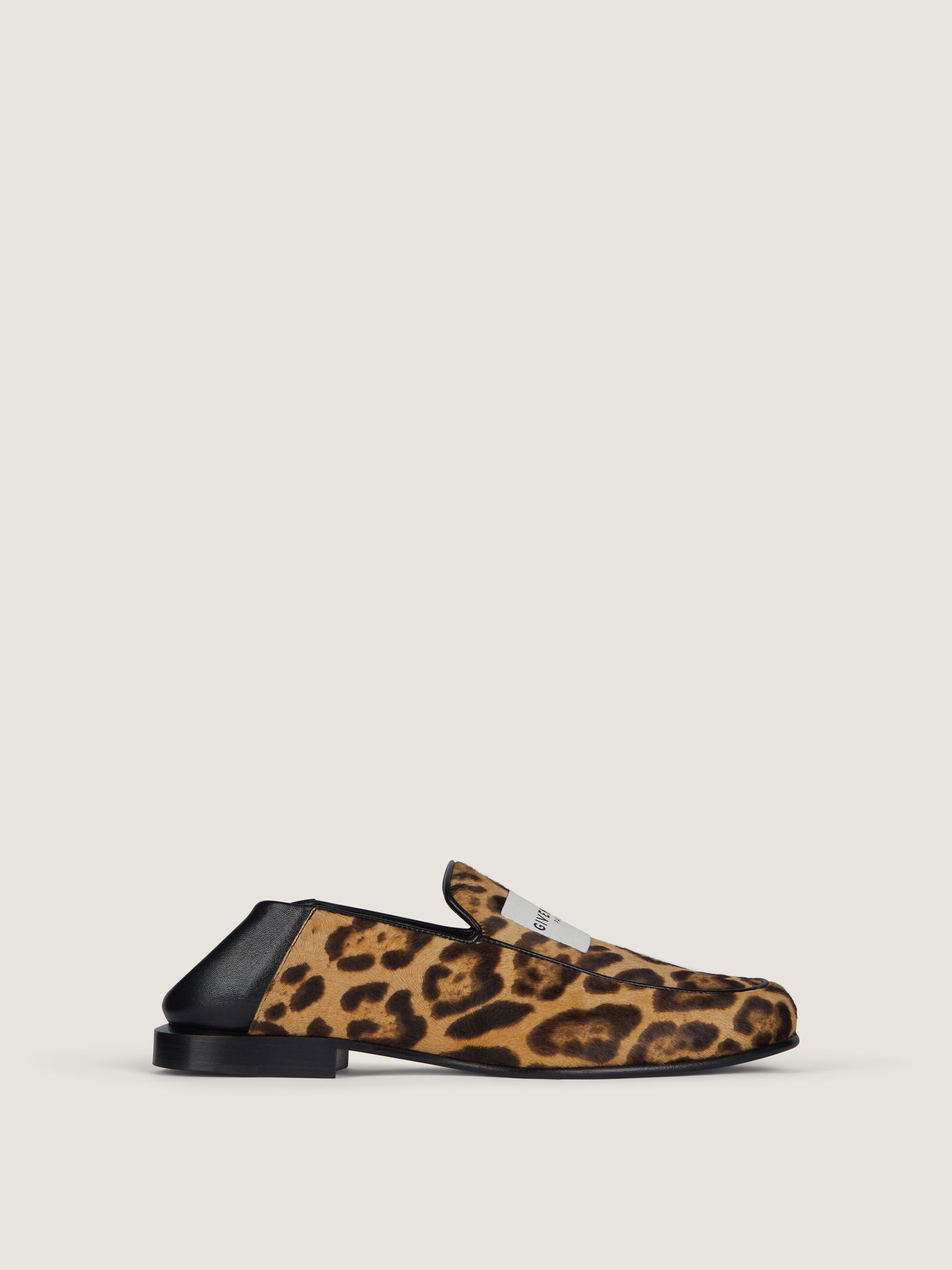 LABEL LOAFERS IN LEATHER WITH LEOPARD PRINT - 2