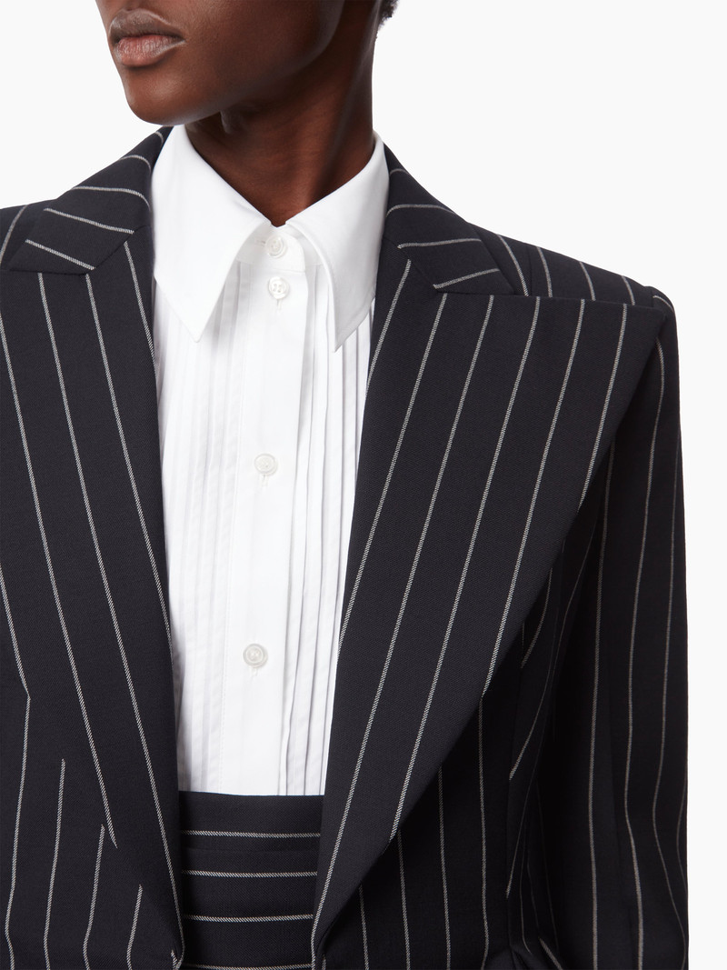 PINSTRIPE PEPLUM BLAZER 3