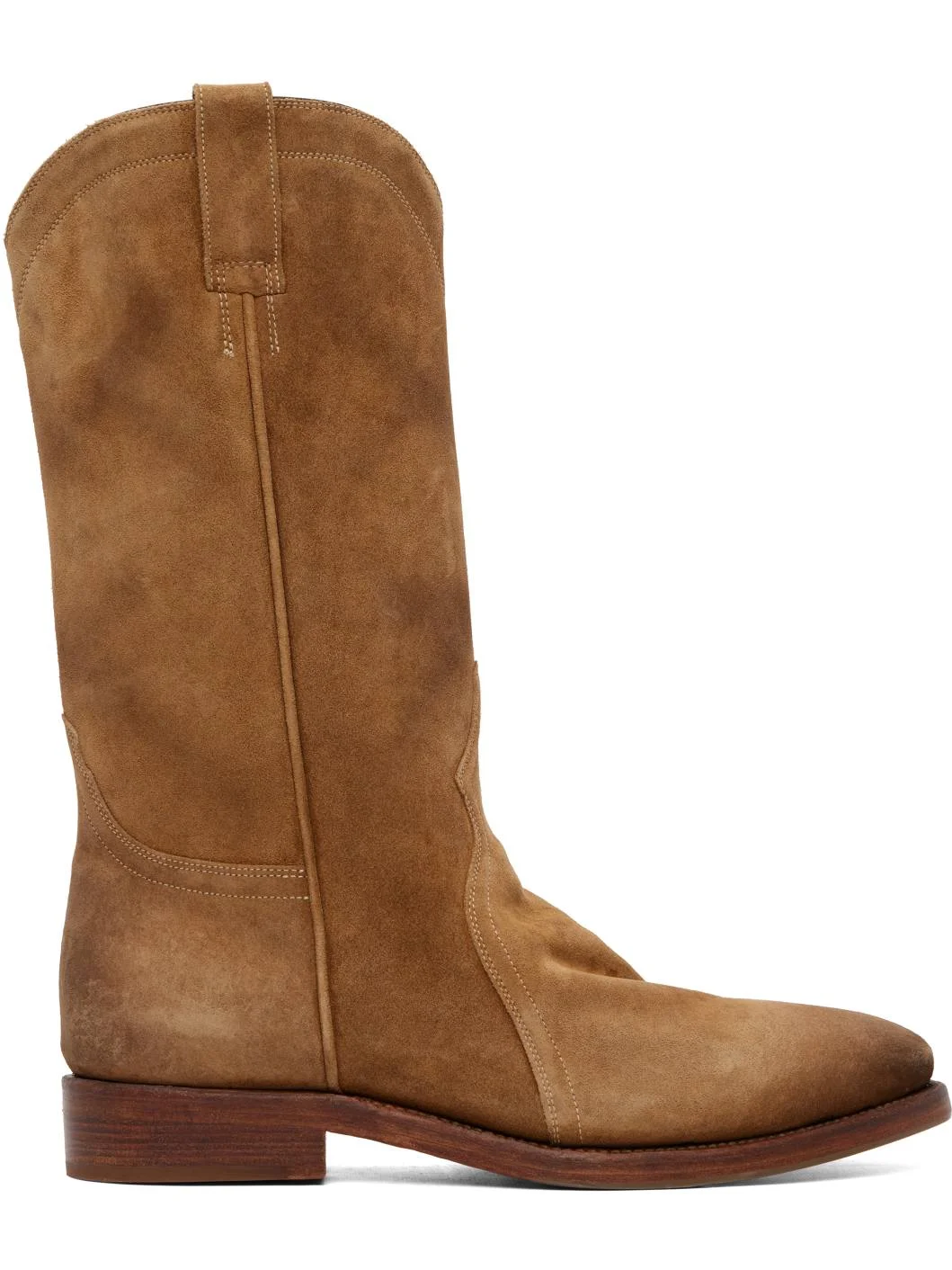 Tan Suede Boots - 1
