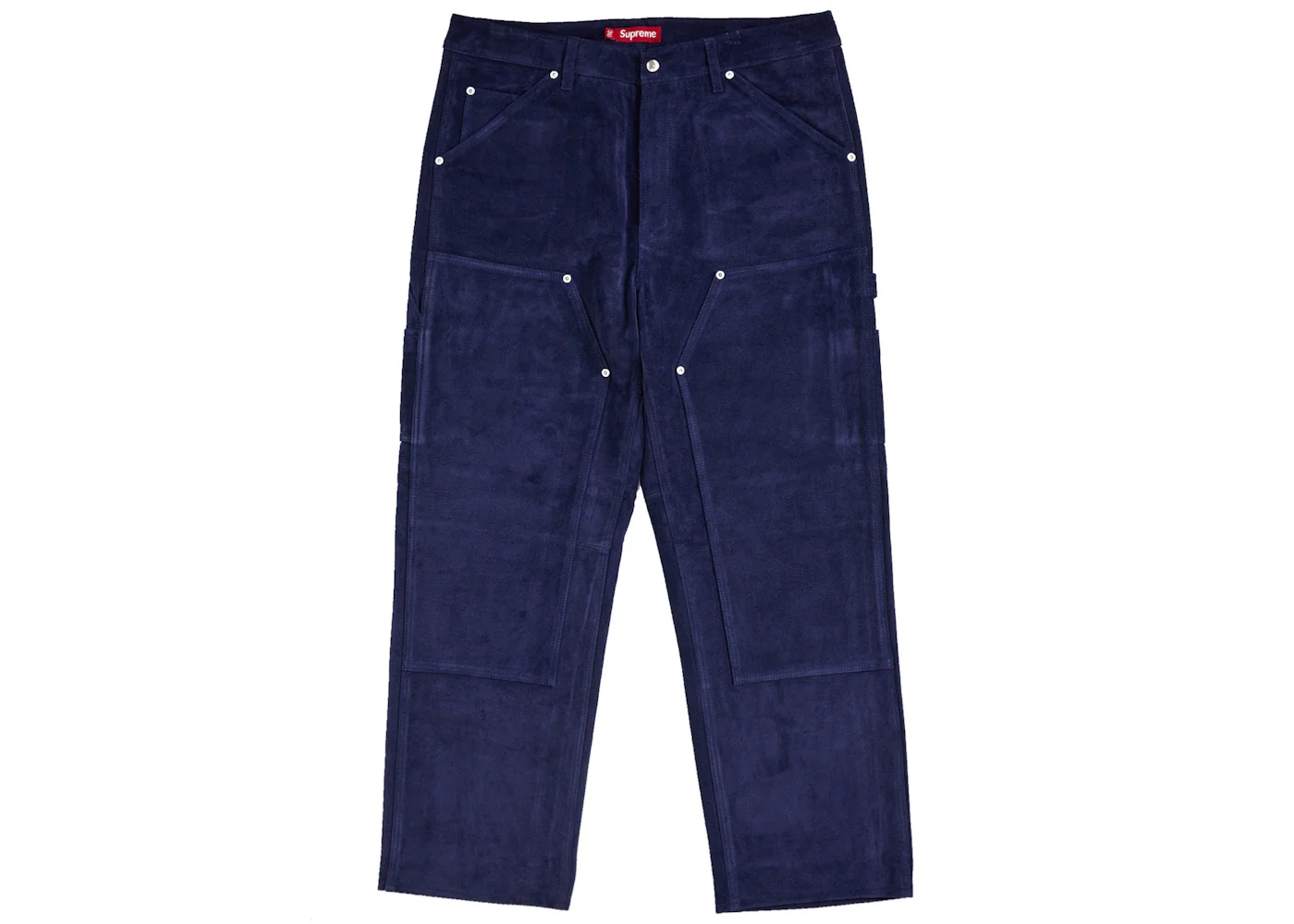 Supreme Suede Double Knee Painter Pant Blue - 1