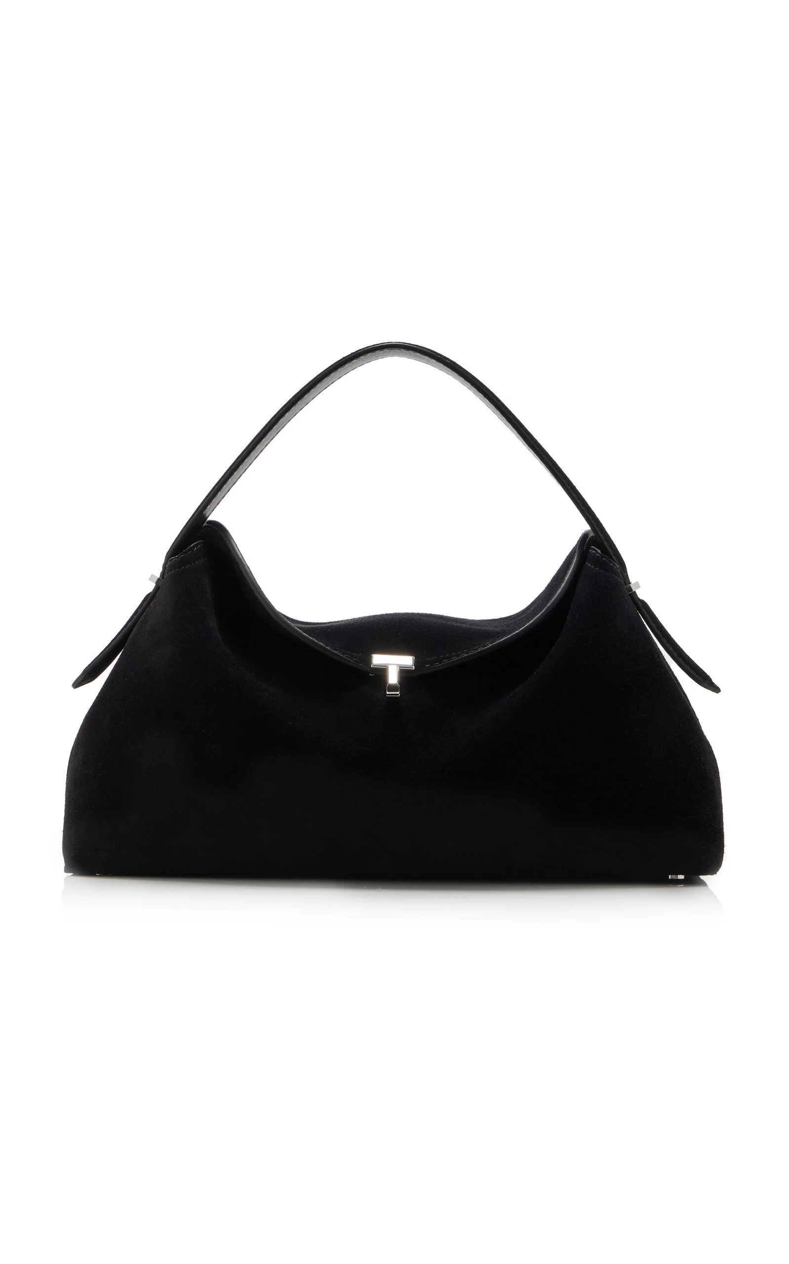 T-Lock Suede Top Handle Bag black - 1