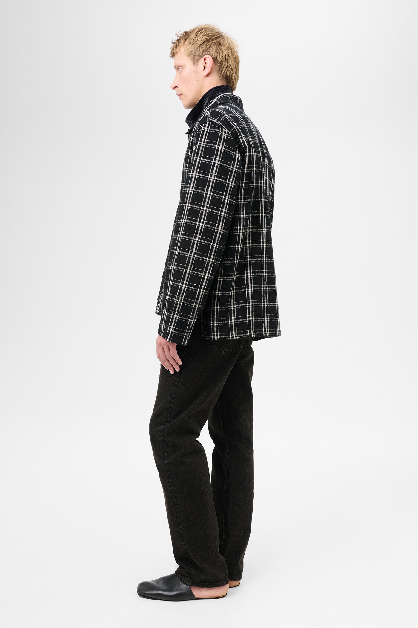 Haven Jacket Black/White Helix Flannel - 5