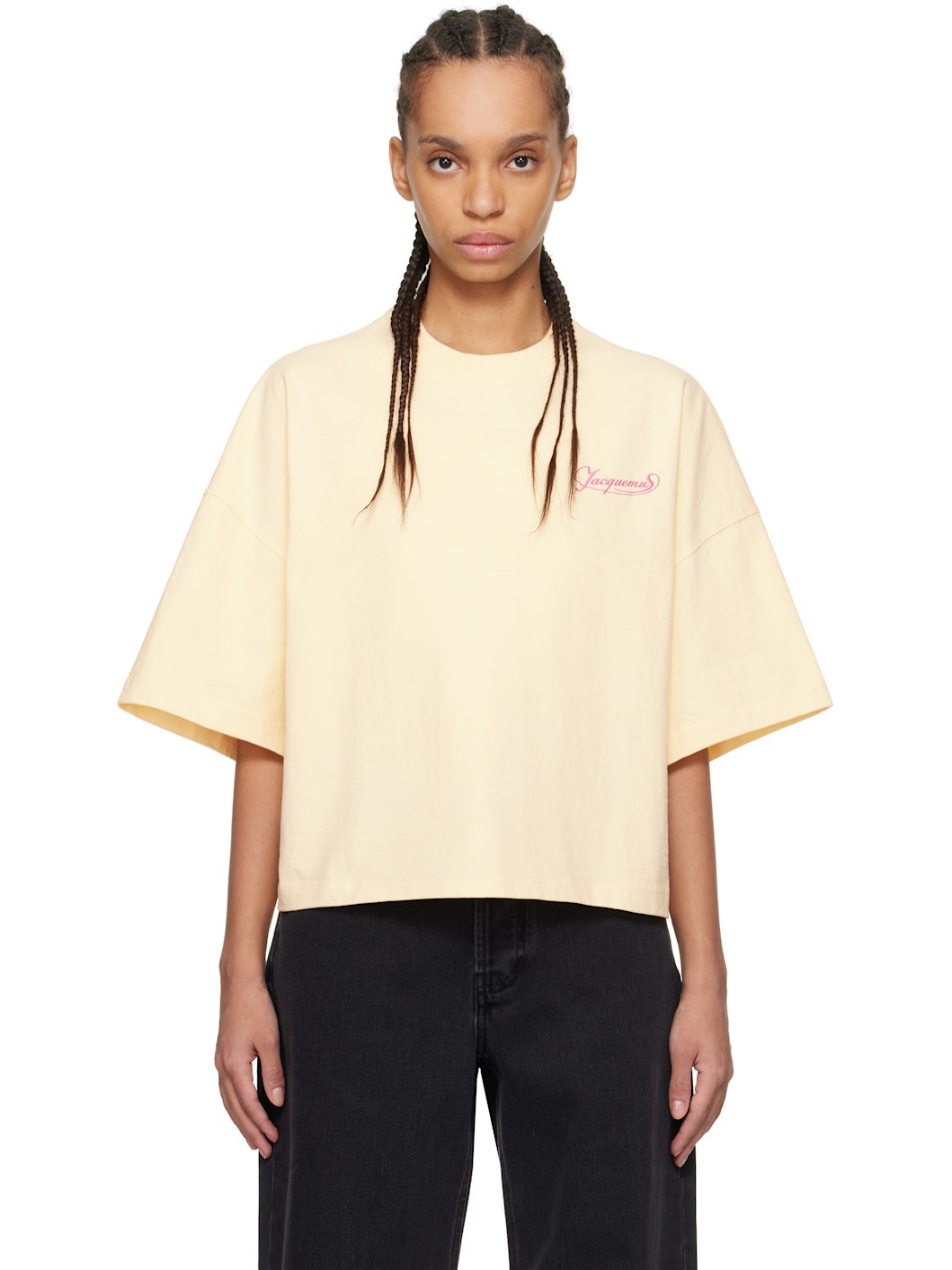 Beige 'The Corto' T-shirt - 1